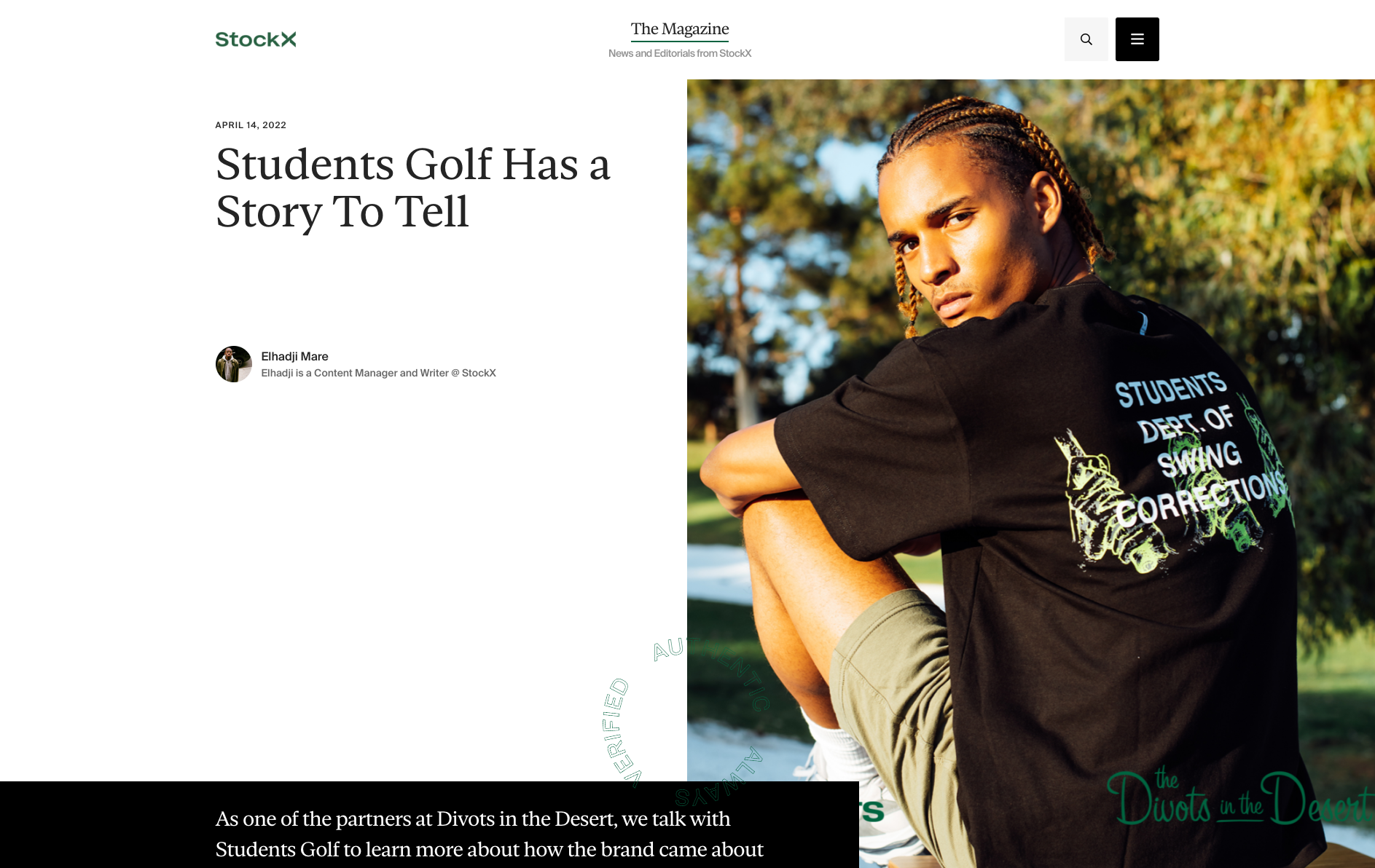 Students Golf x StockX Collaboration!