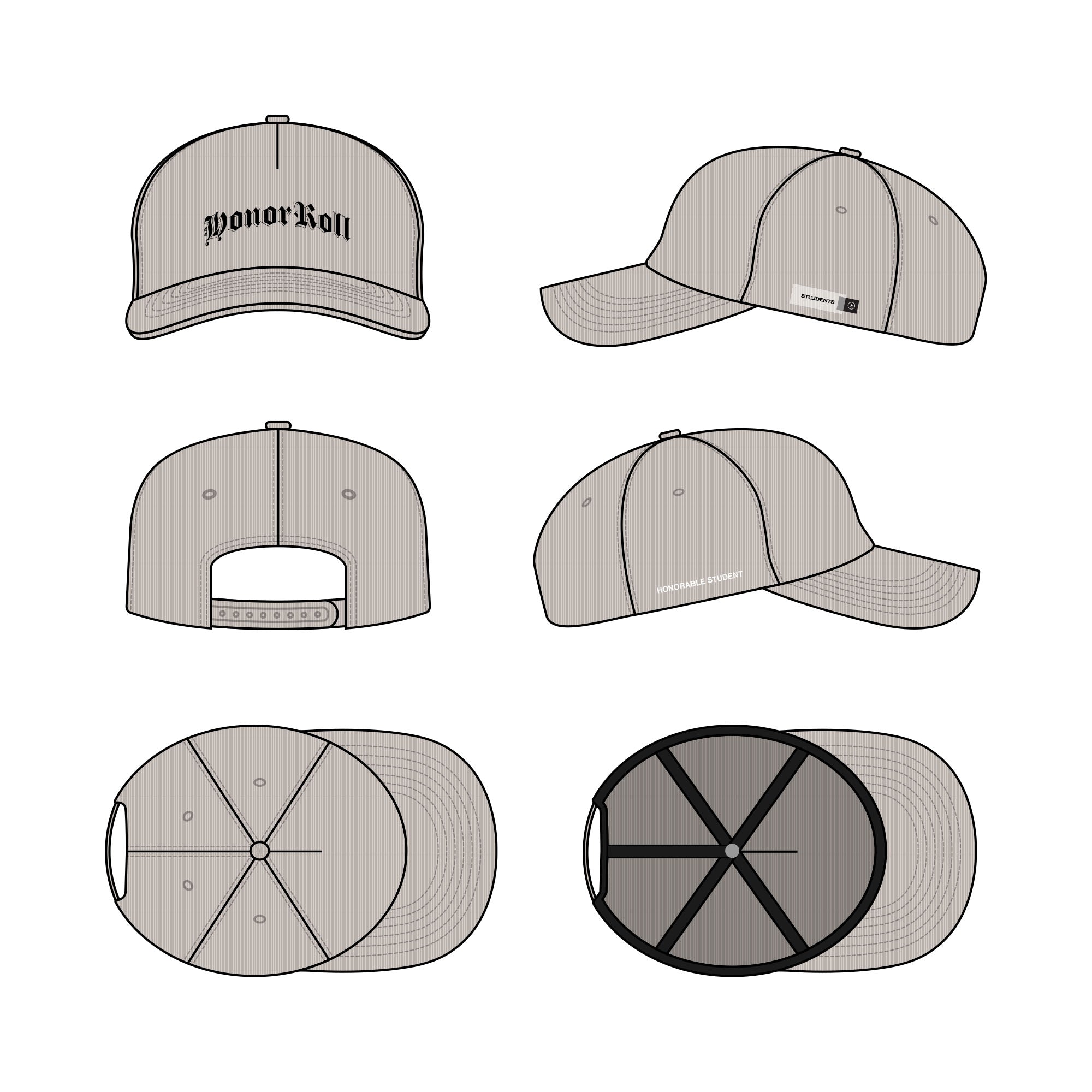 Honor Roll Corduroy Snap Back Hat