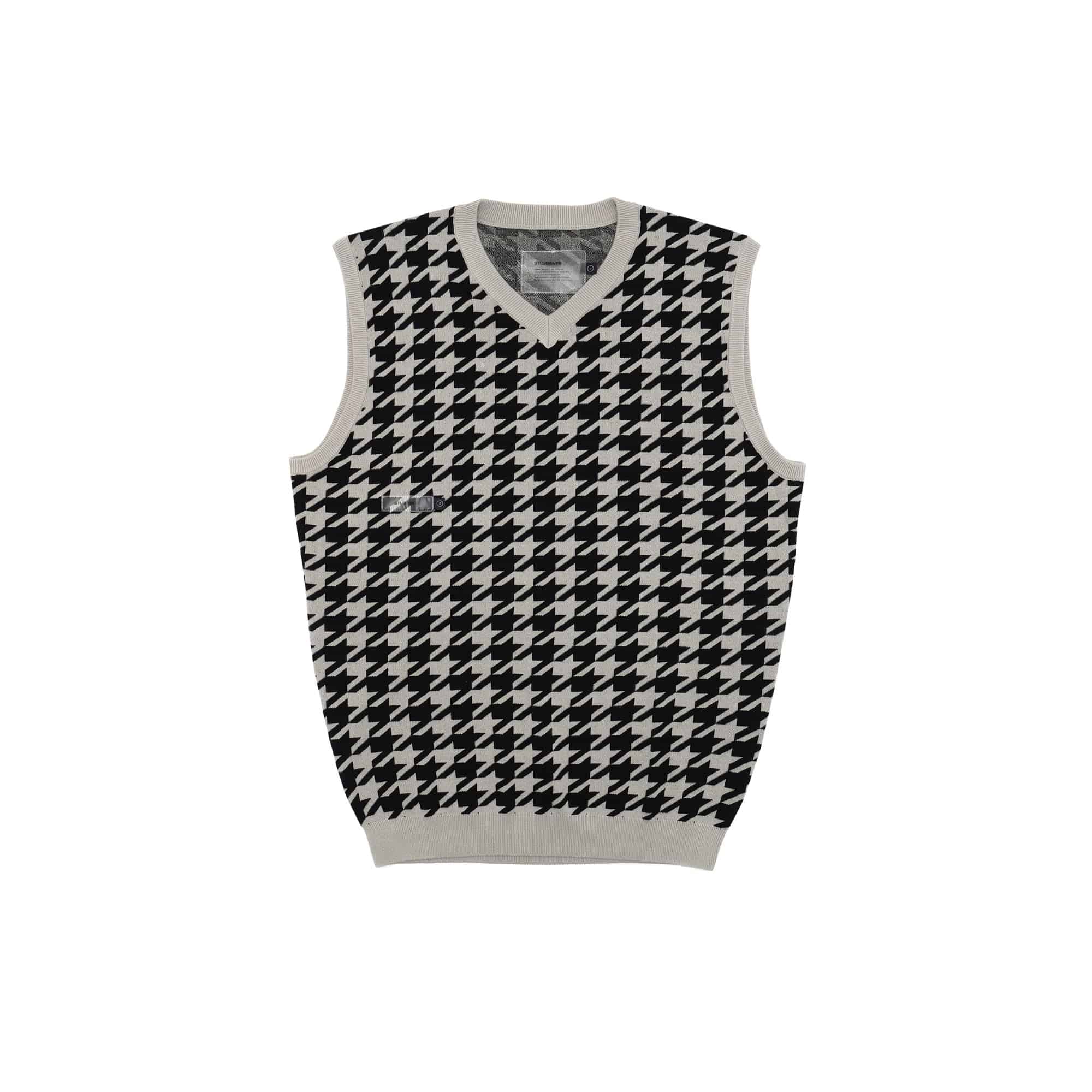 Layne Houndstooth Sweater Vest - Students Golf