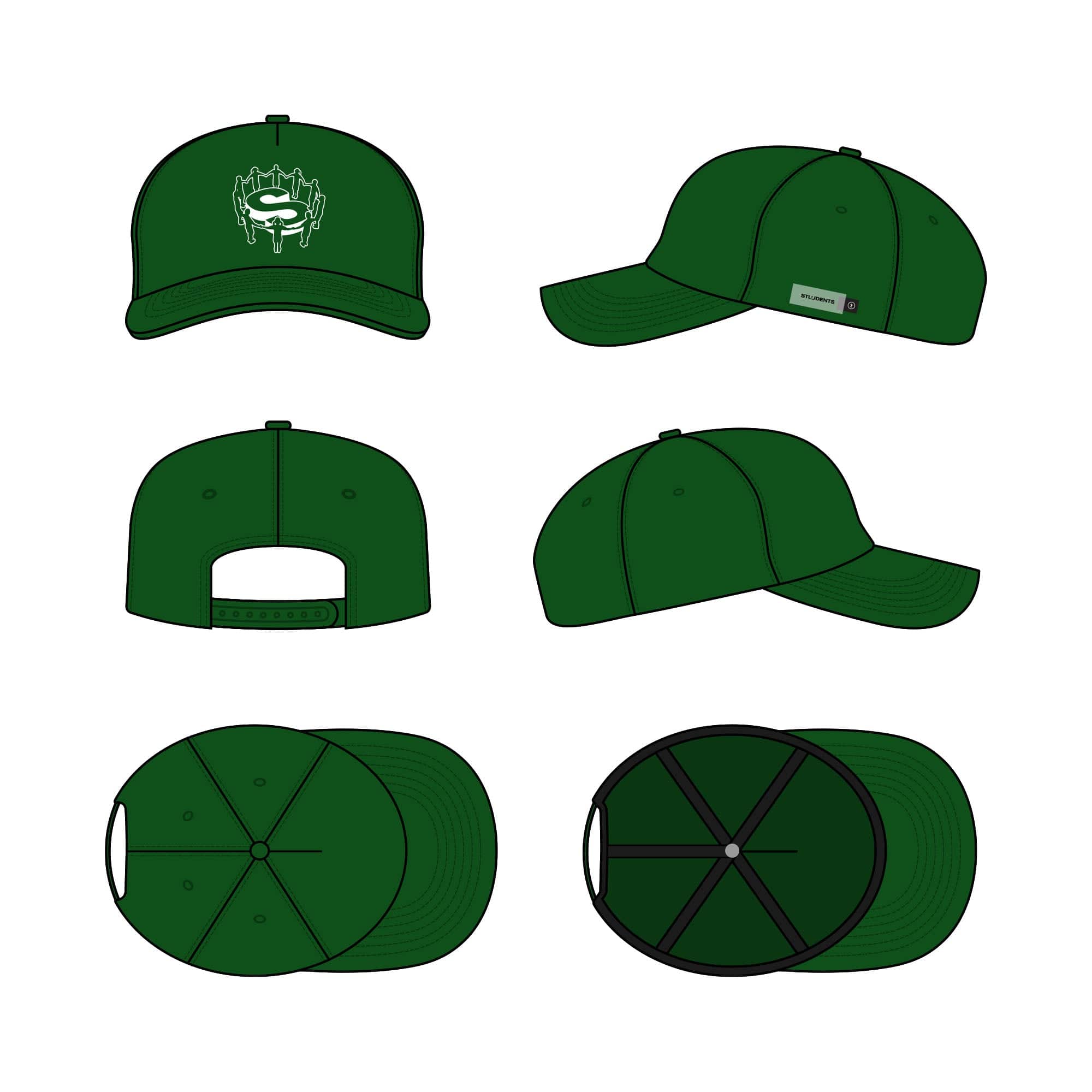 Cult 5 Panel Unstructured Rhino Twill Hat - Students Golf