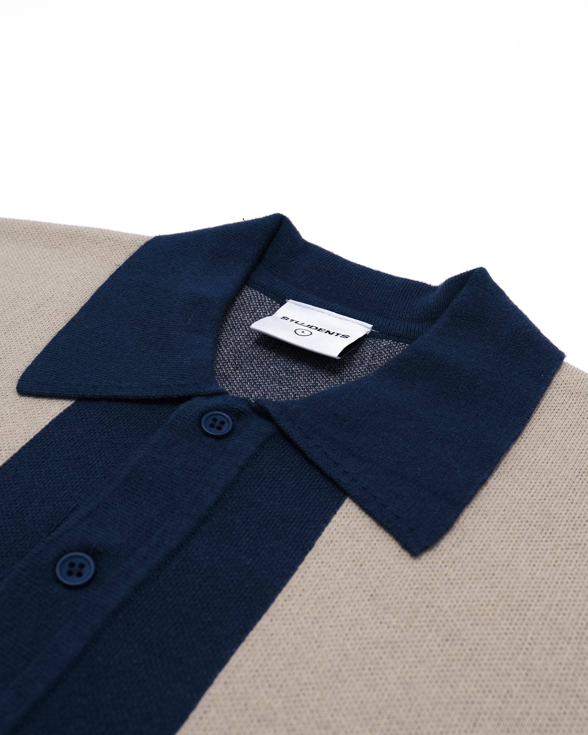 Evans Knitted L/S Polo Sweater - Students Golf