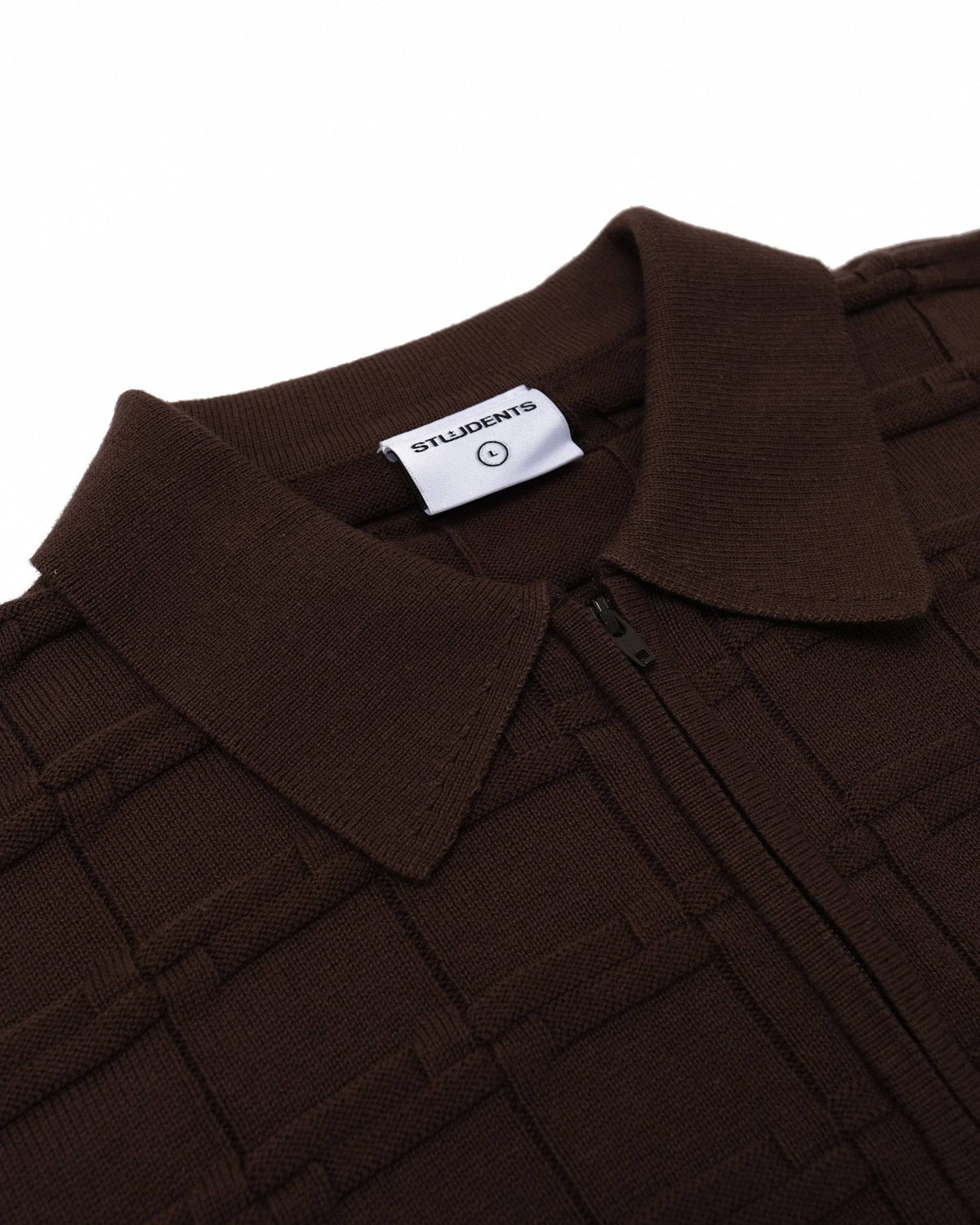 Knight Knitted L/S Polo Sweater - Students Golf