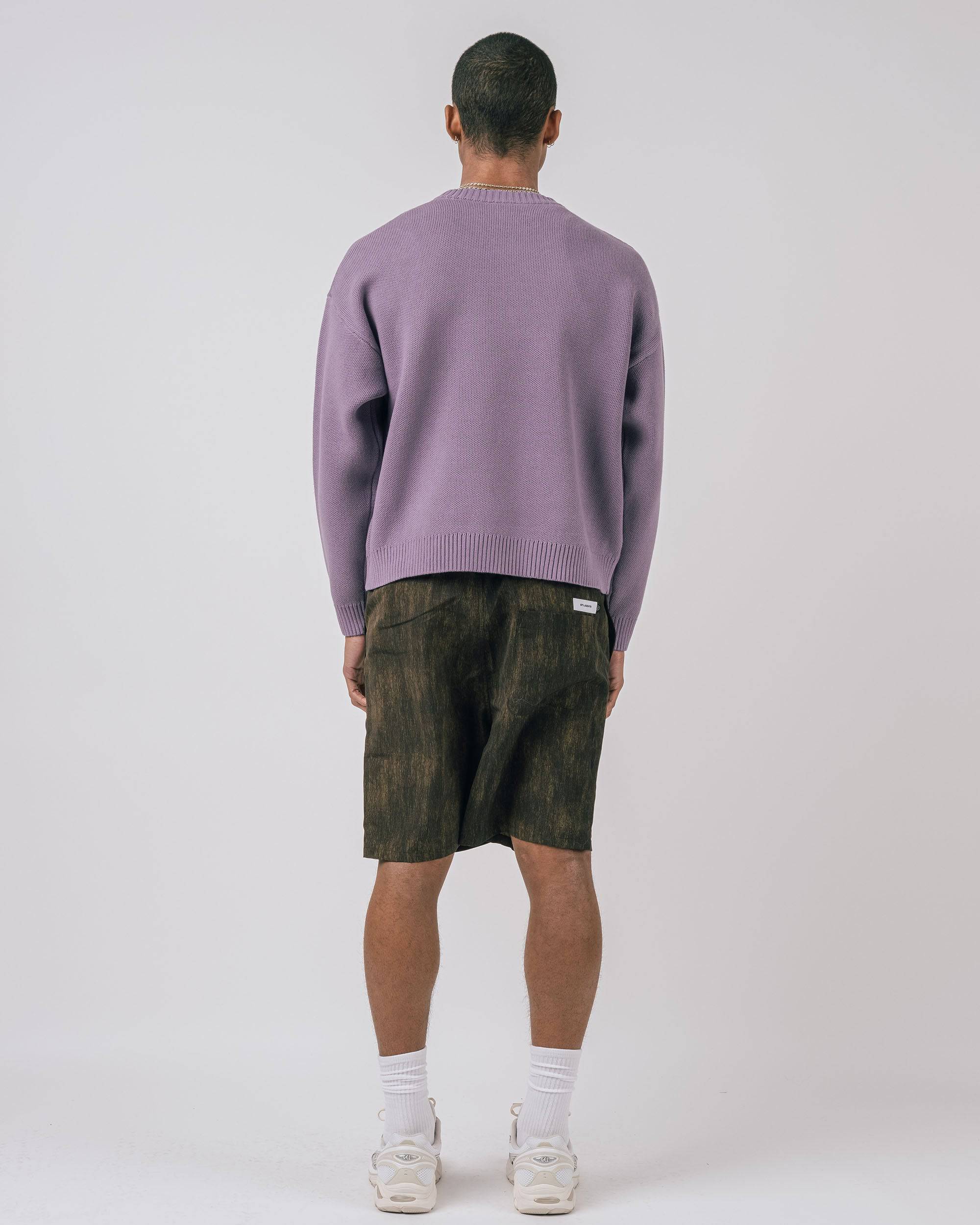 Rains L/S Cable Knit Crewneck Sweater - Students Golf