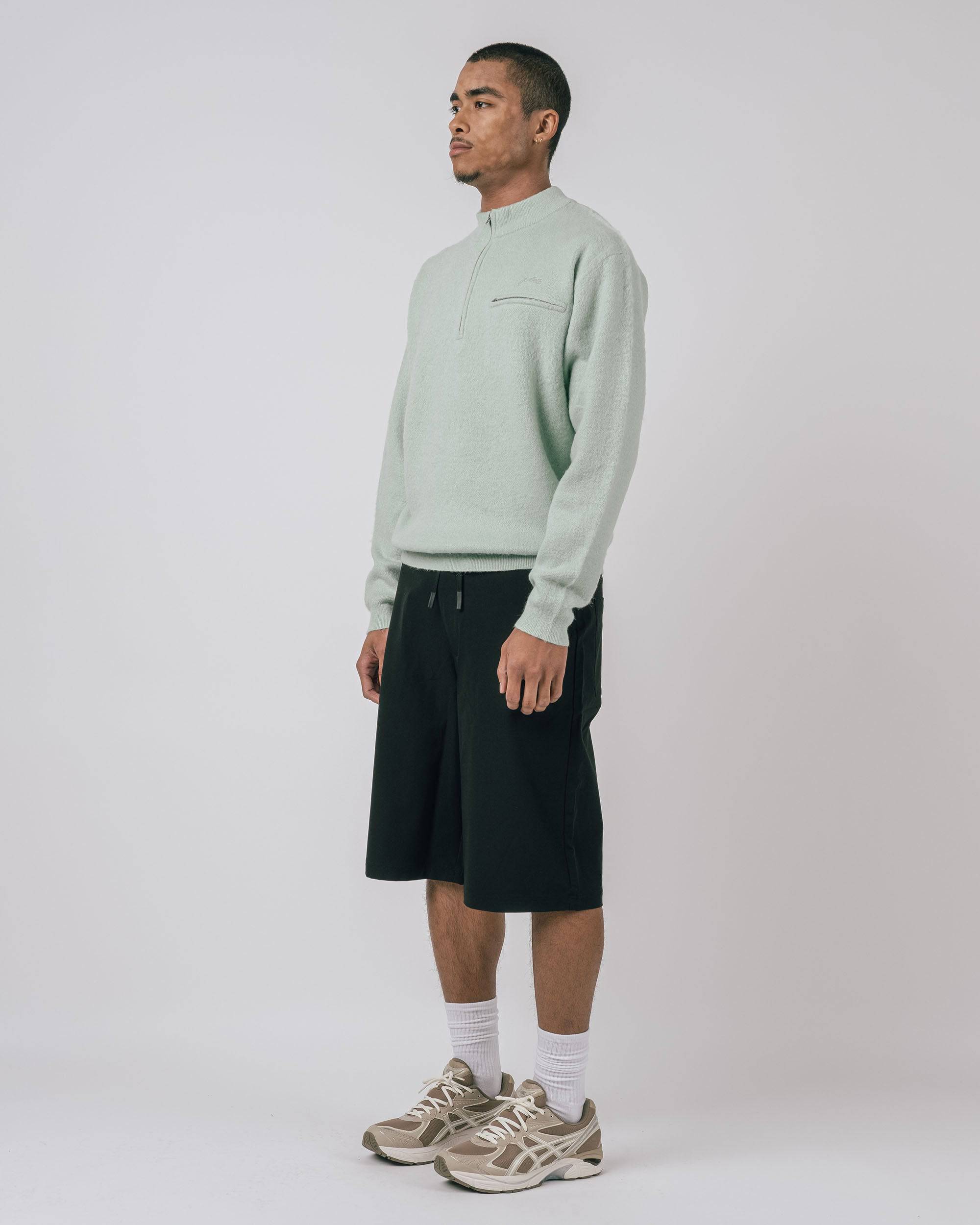 Wilson Mohair L/S Q-Zip Sweater - Students Golf