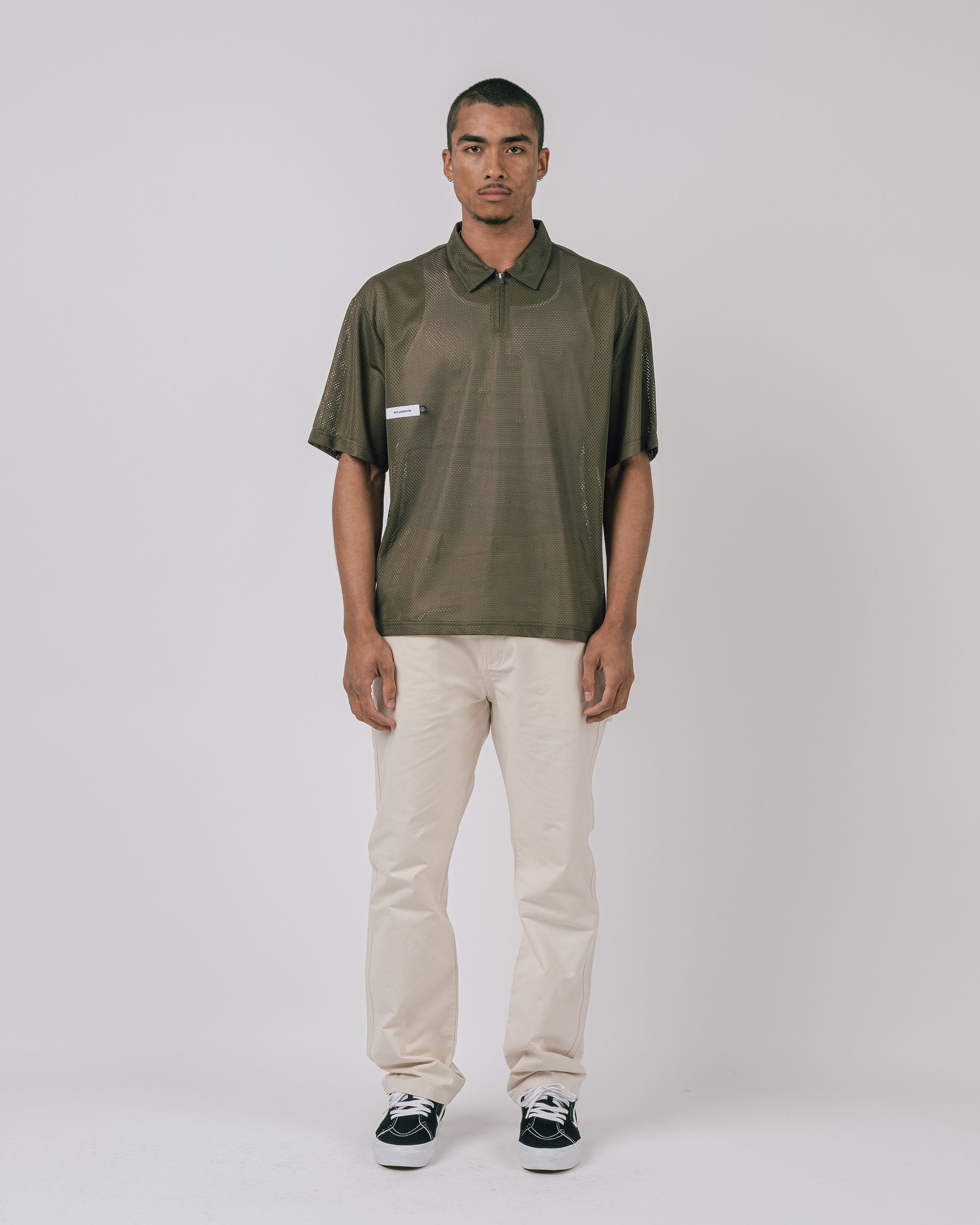 Course Marshal S/S Mesh Zip Polo
