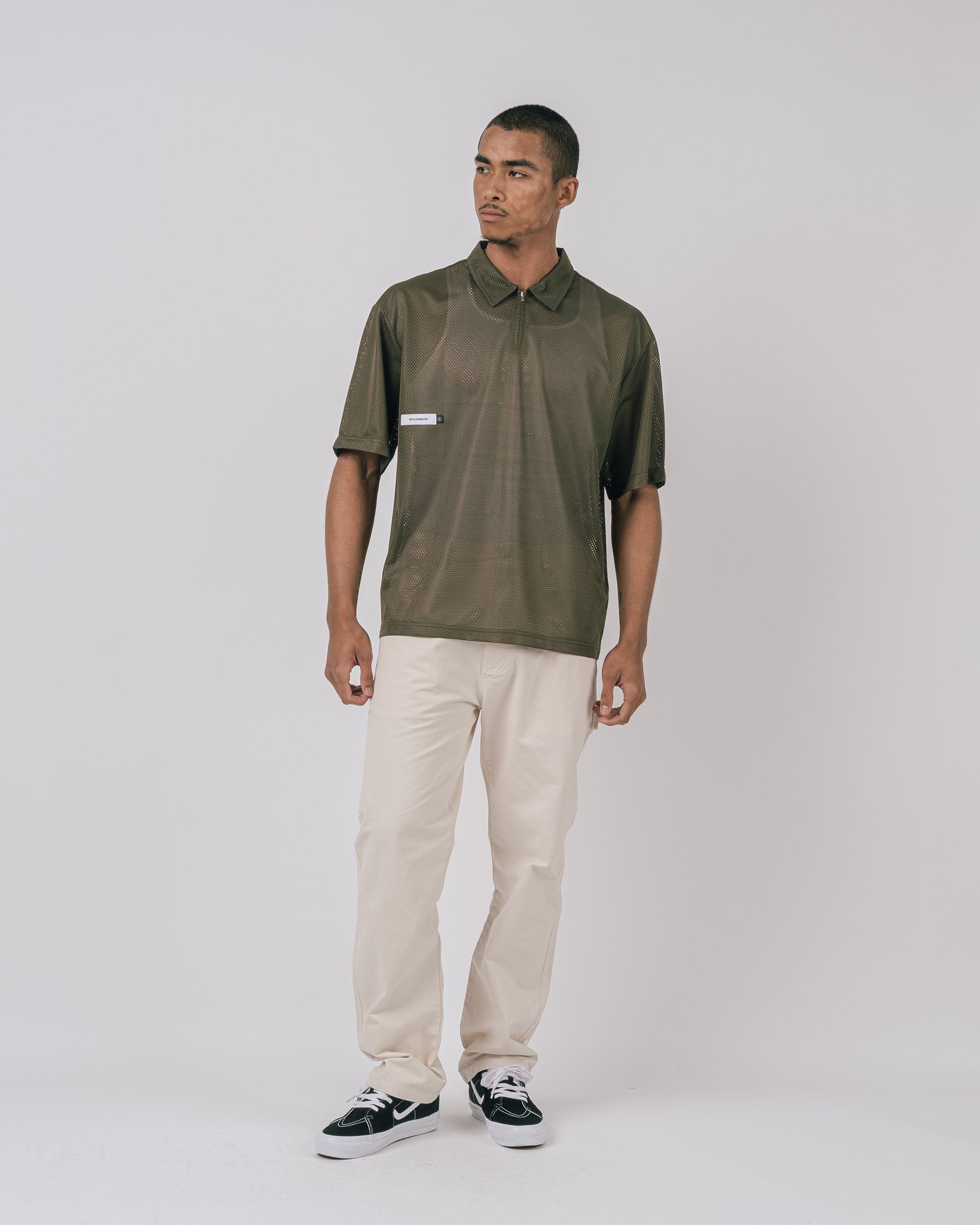 Course Marshal S/S Mesh Zip Polo