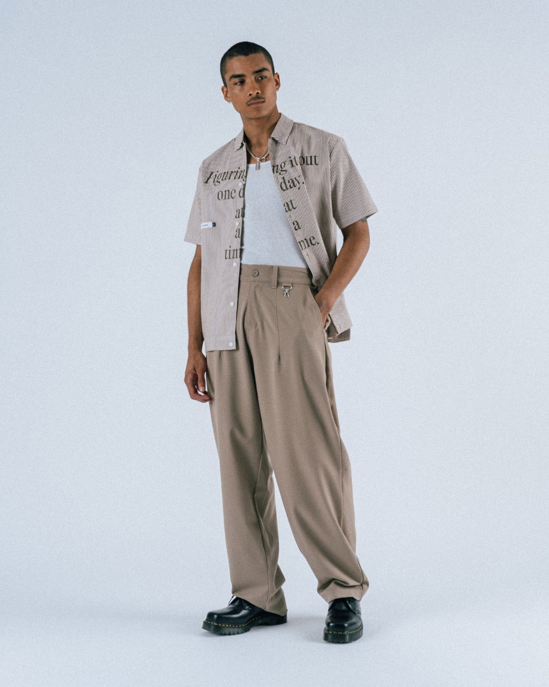 Calculus Baggy Pleated Pants