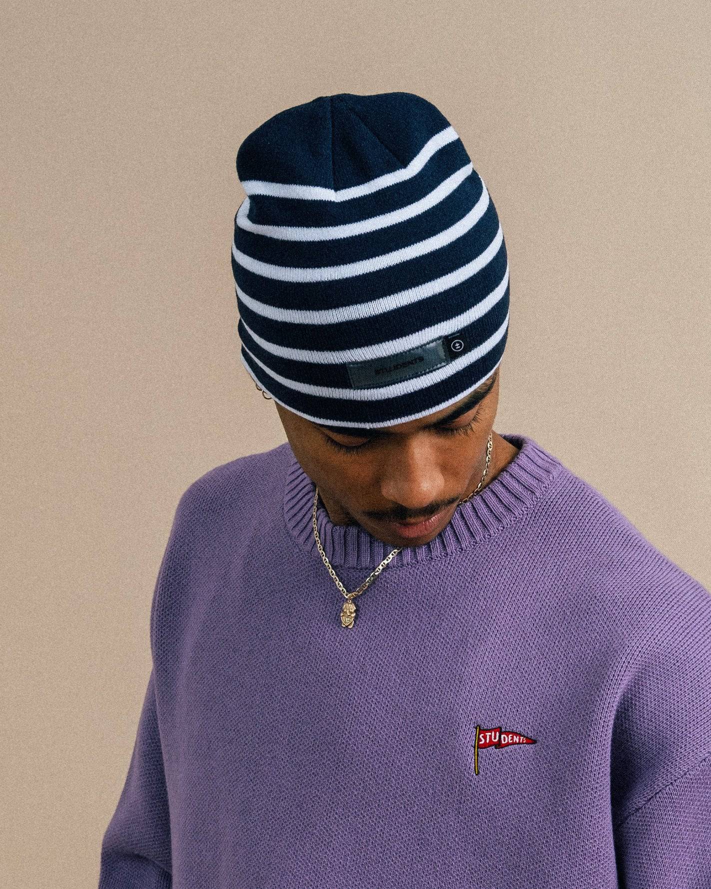 Hank Stripe Beanie - Students Golf