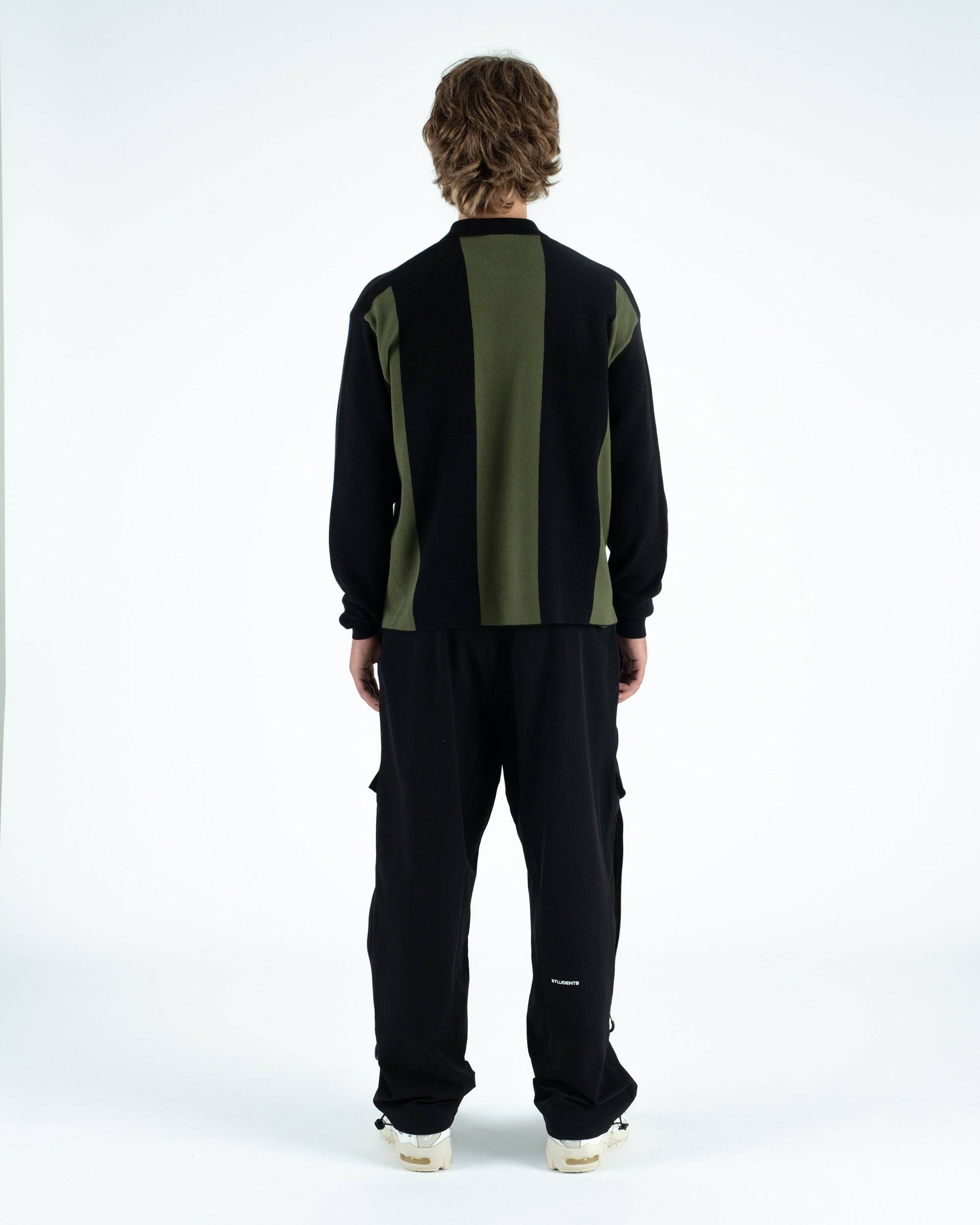 Gibson Knitted L/S Sweater Polo - Students Golf