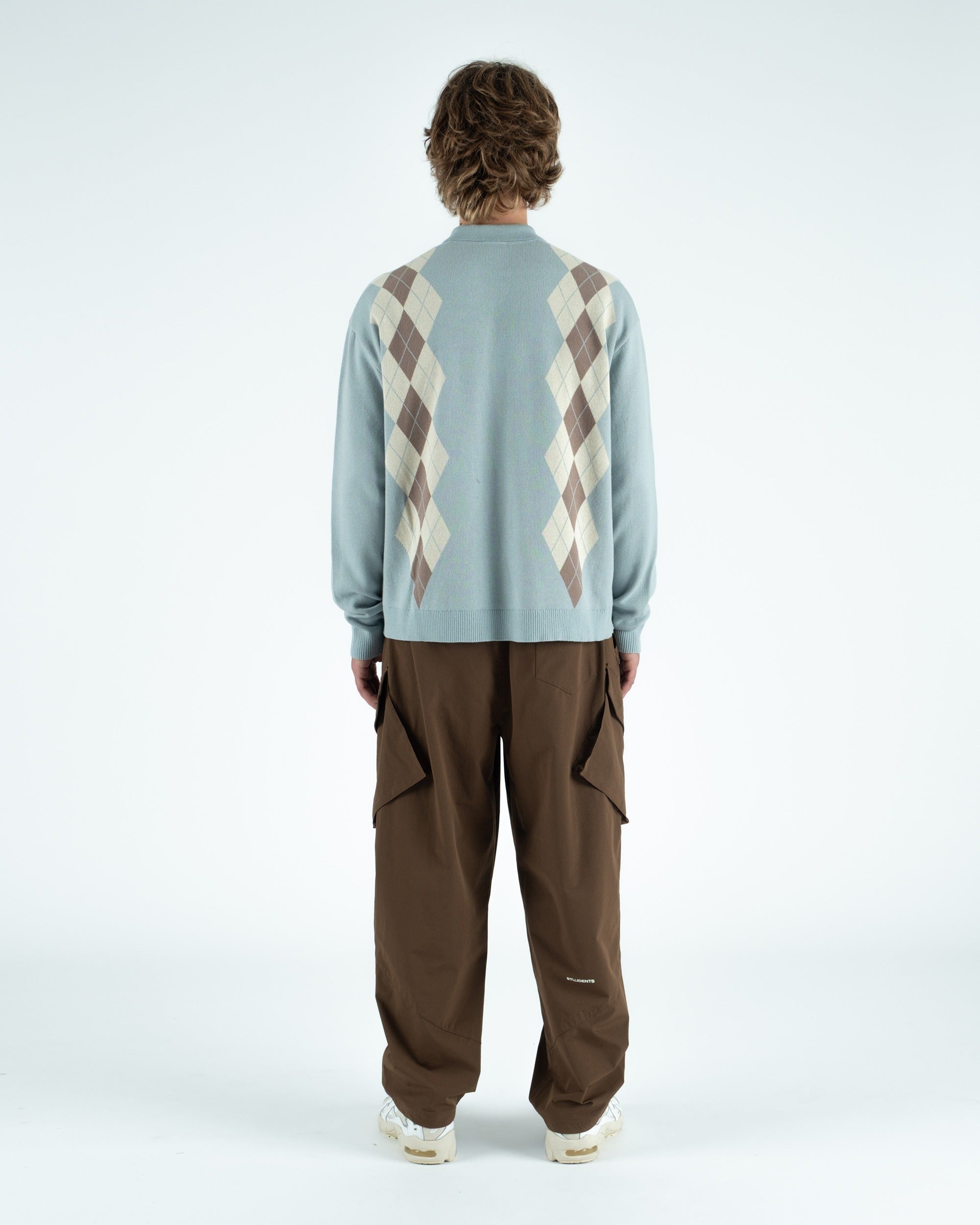 Wright Knitted L/S Polo Sweater