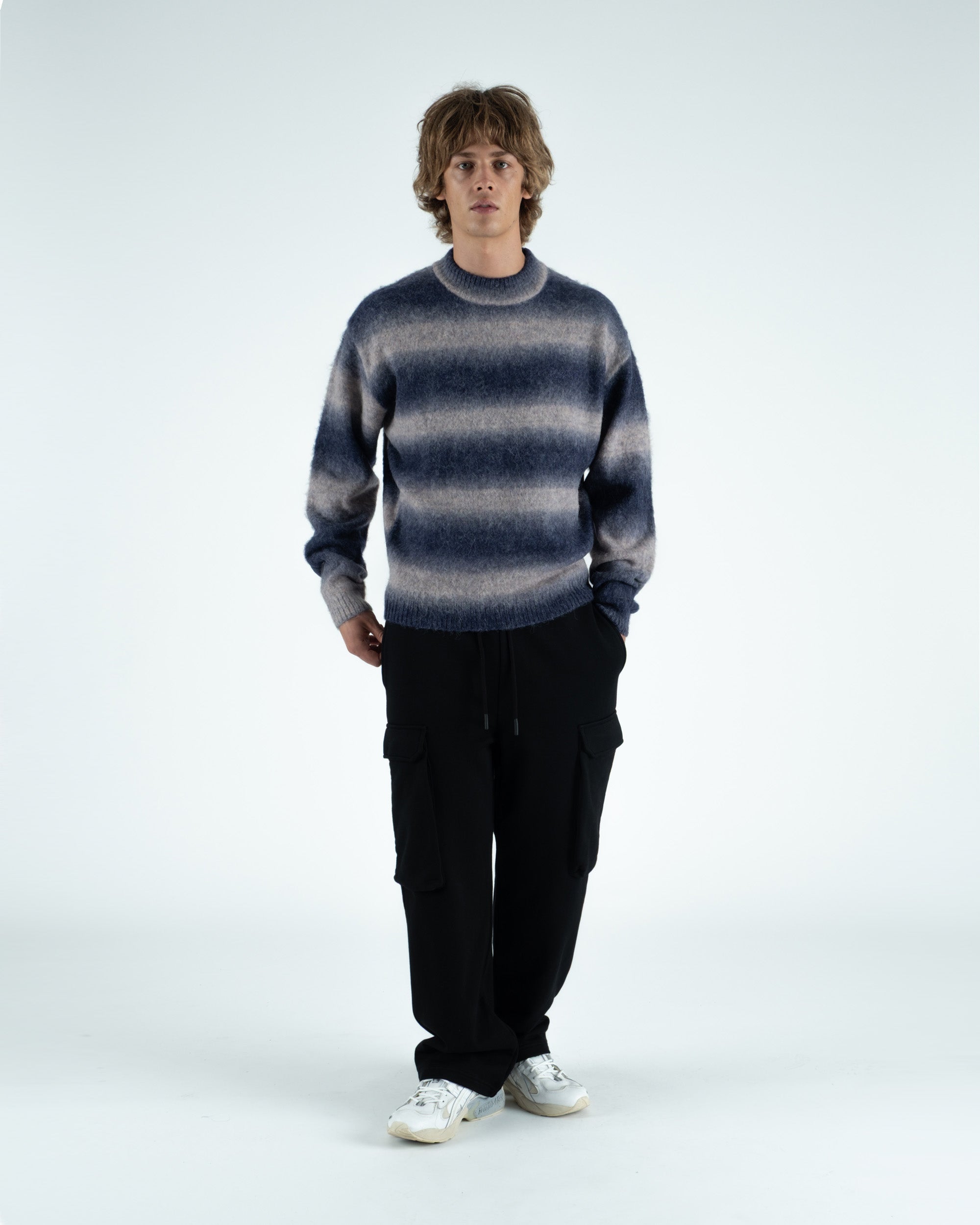 Cole Knit L/S Mockneck Mohair Sweater - Students Golf