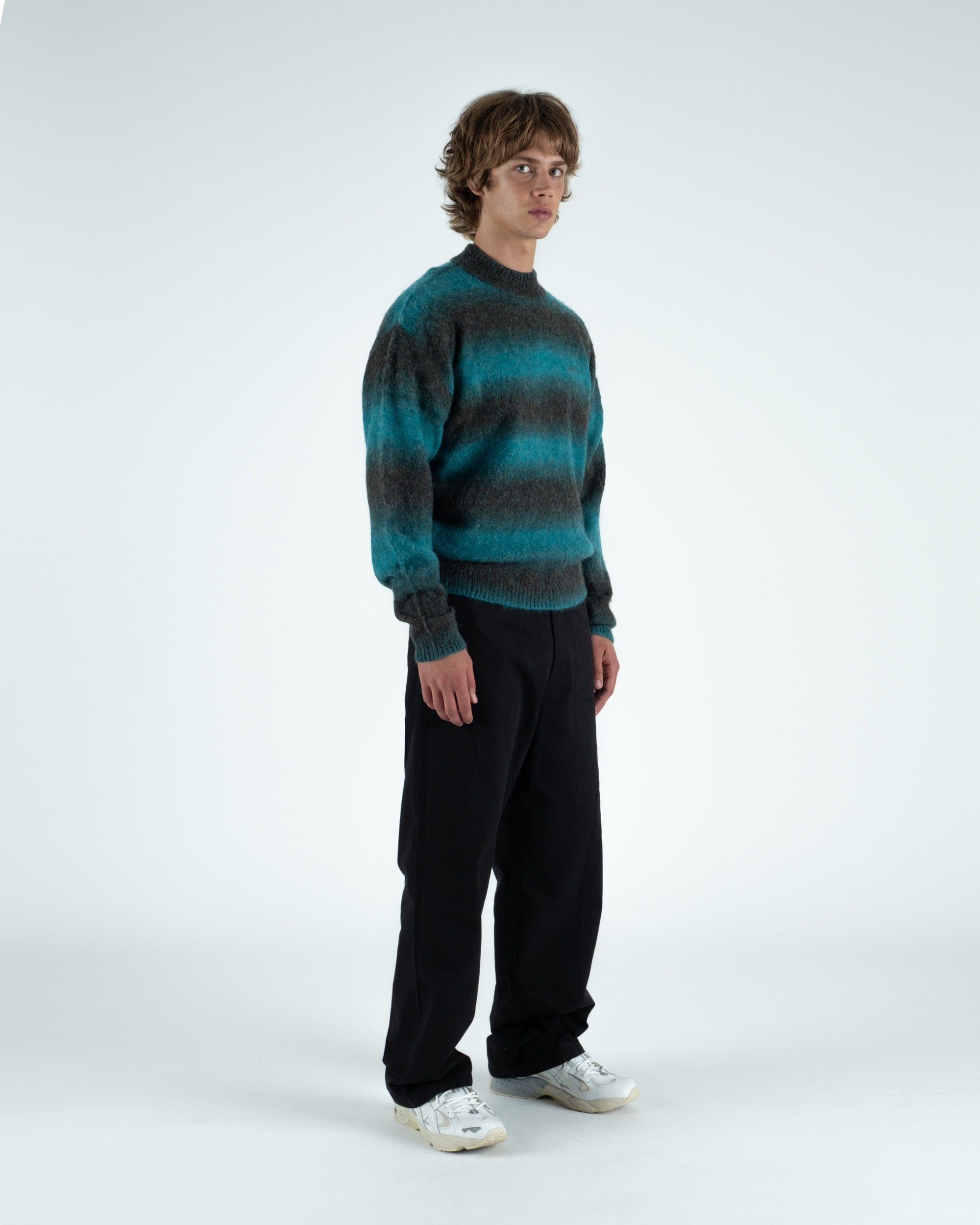Cole Knit L/S Mockneck Mohair Sweater