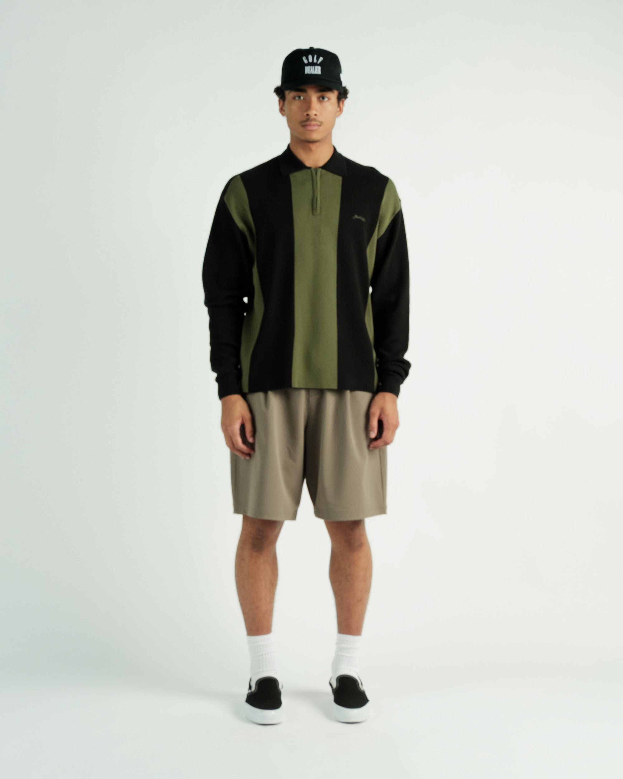 Students Golf - Gibson Knitted L/S Sweater Polo