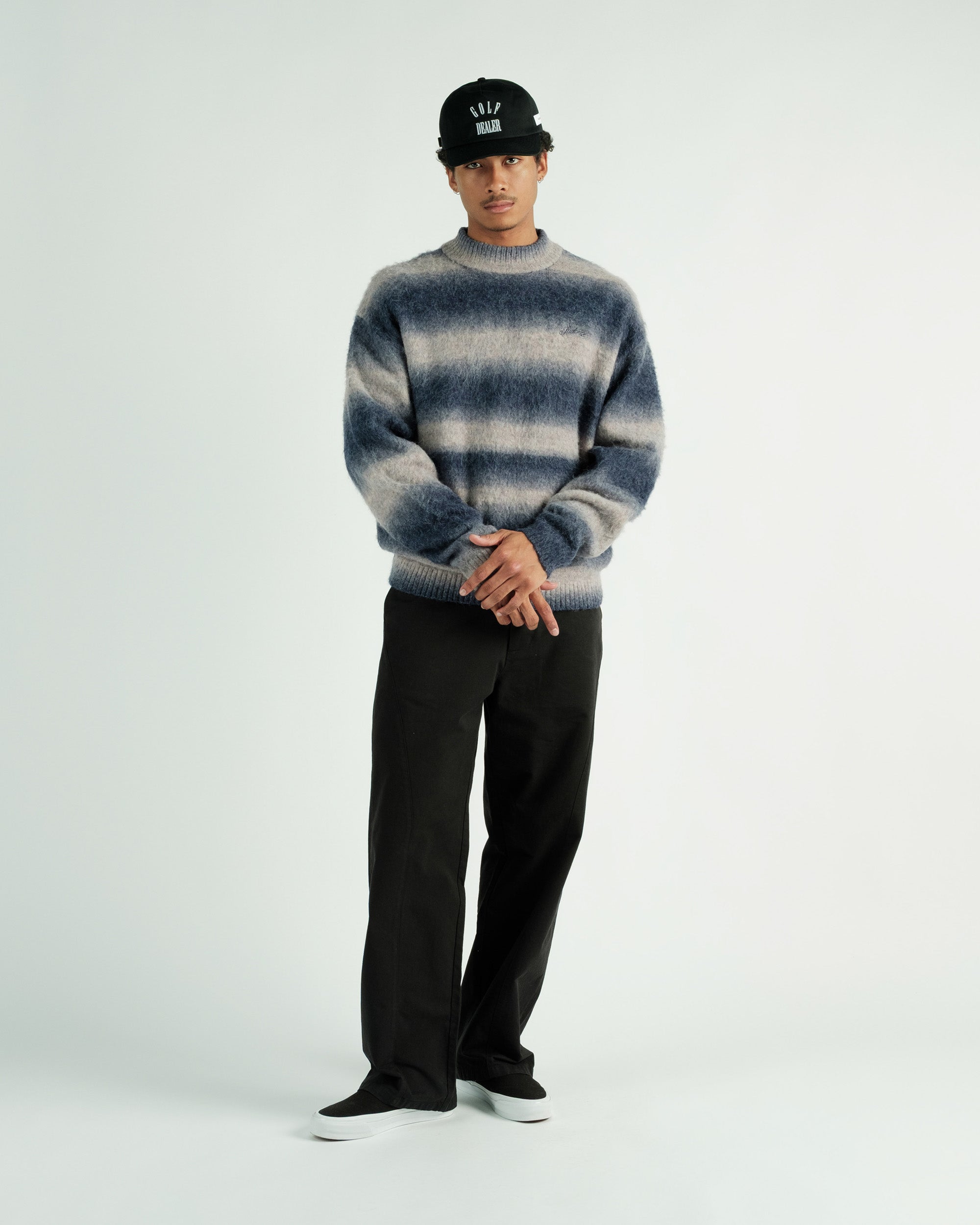 Cole Knit L/S Mockneck Mohair Sweater