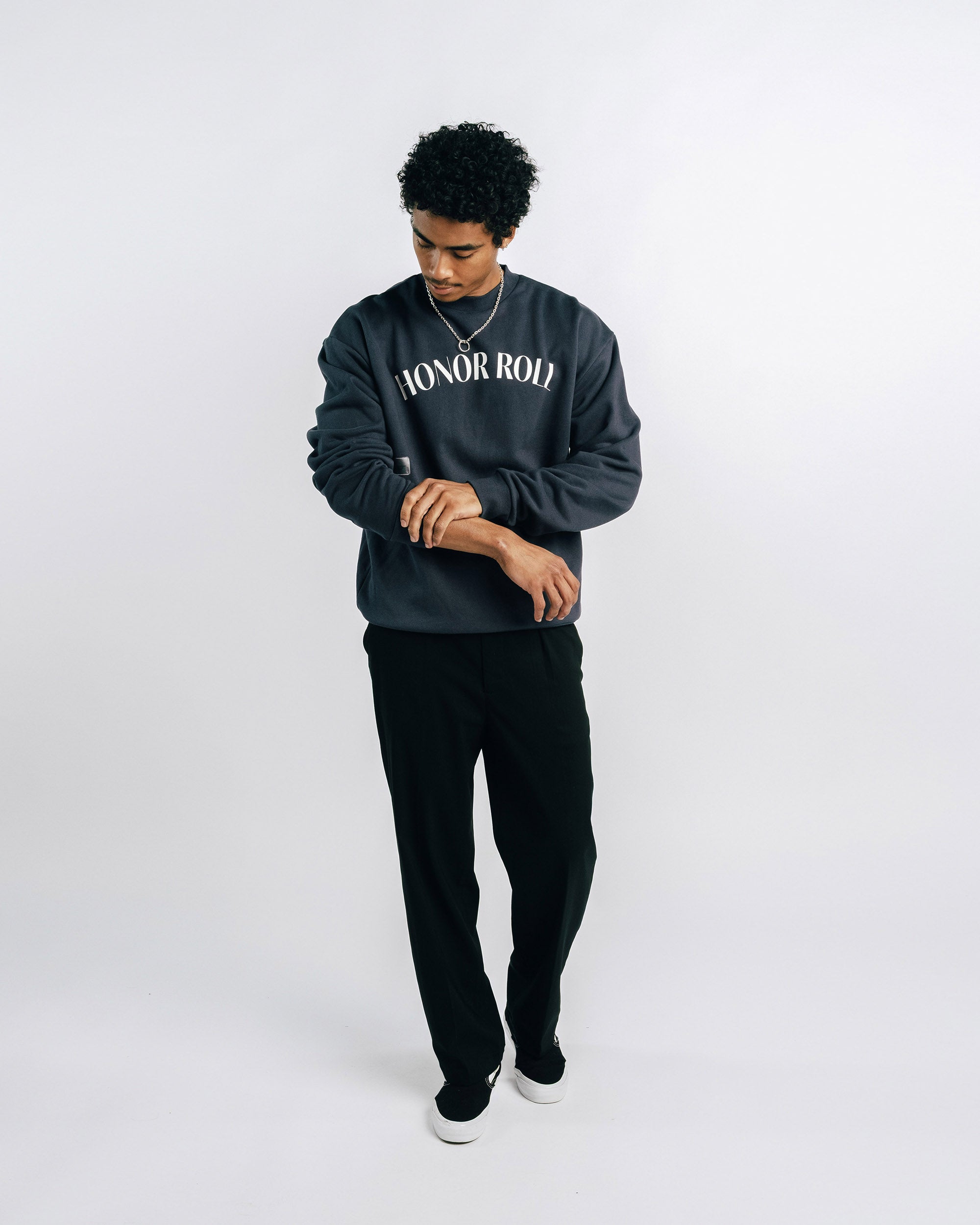 Students Golf HONOR ROLLクルーネック スウェットM Honor Roll Crew Sweater