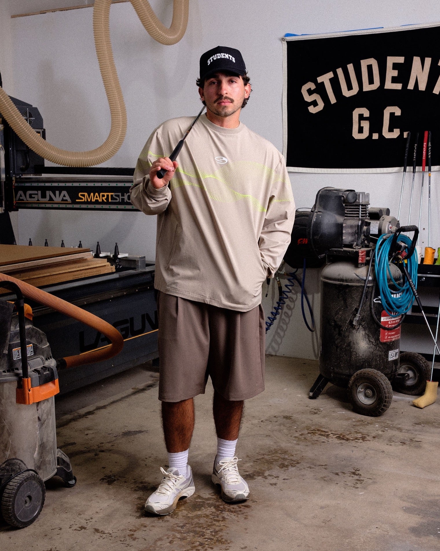 Calculus Baggy Pleated Shorts