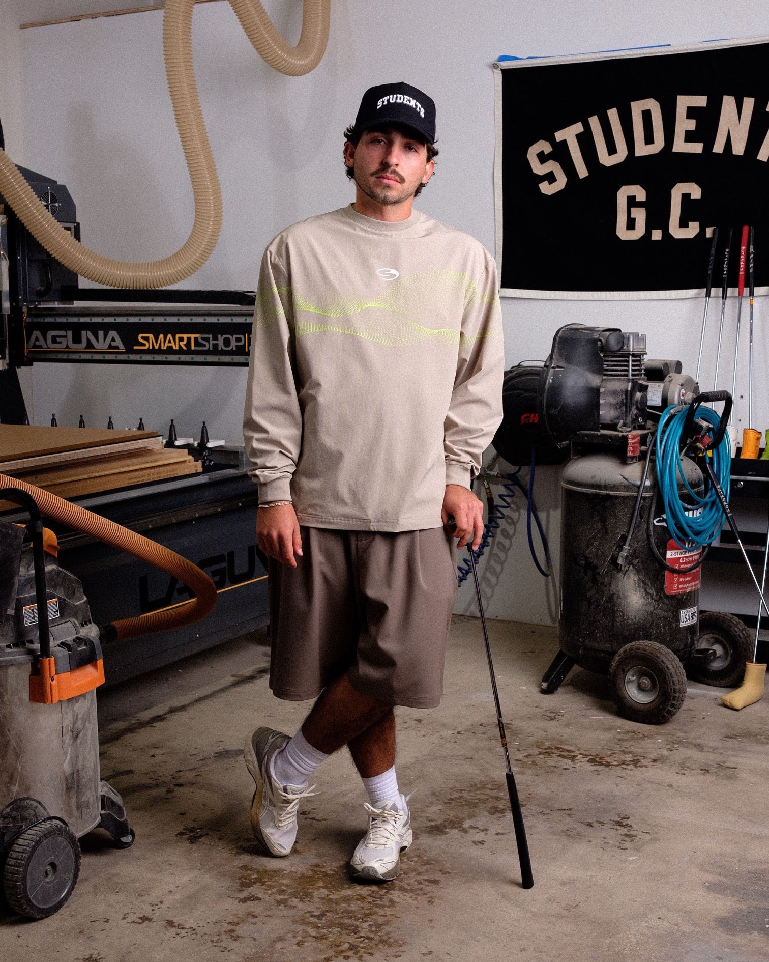Calculus Baggy Pleated Shorts