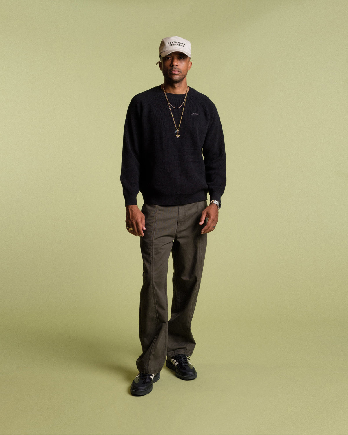 Irvine Waffle Knit Crew Sweater