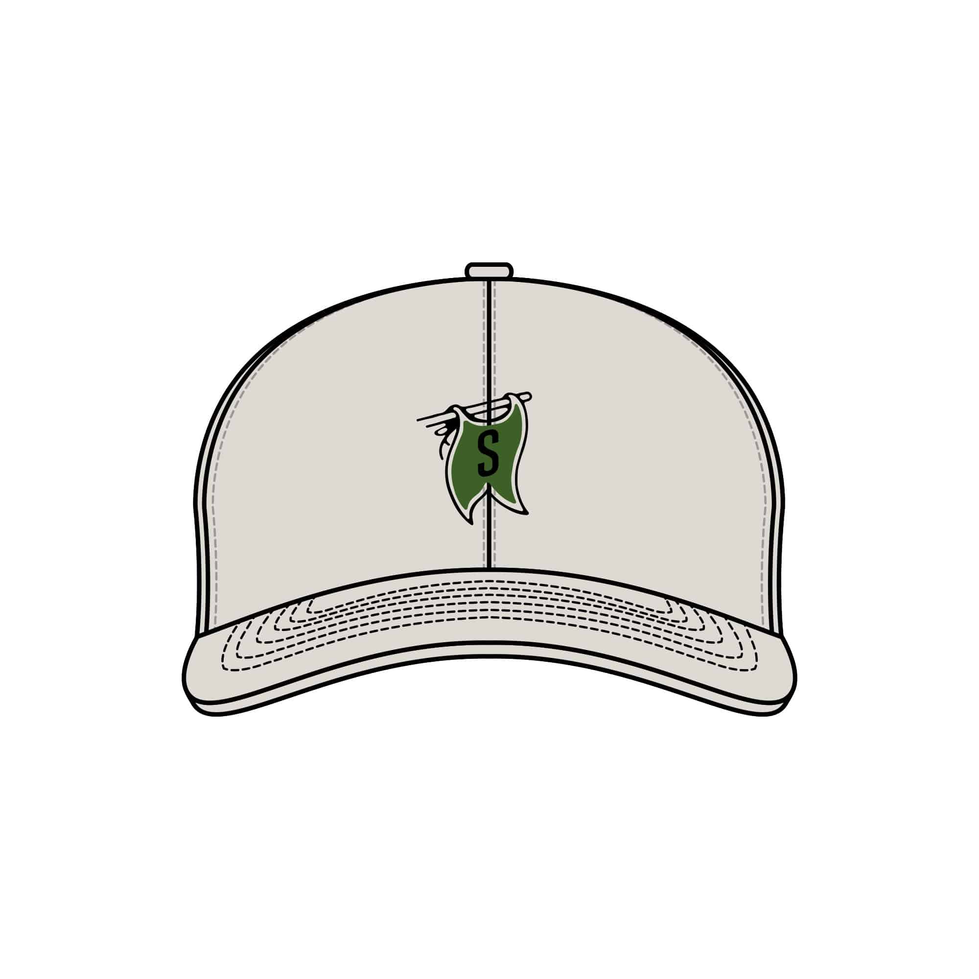 Proud 6 Panel Structured Rhino Acrylic Wool Hat - Students Golf