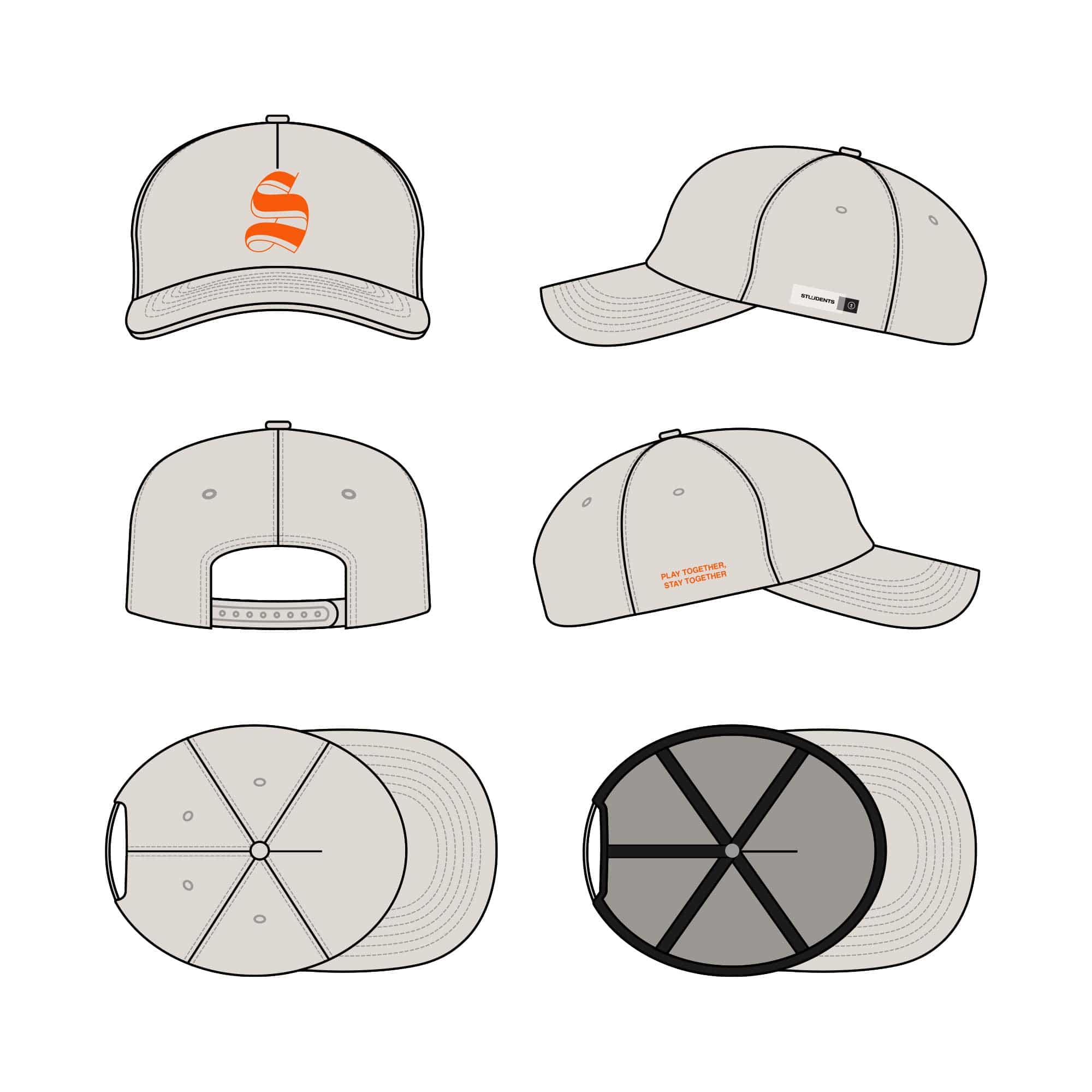 Society Unstructured 5 Panel Acrylic Wool Hat - Students Golf