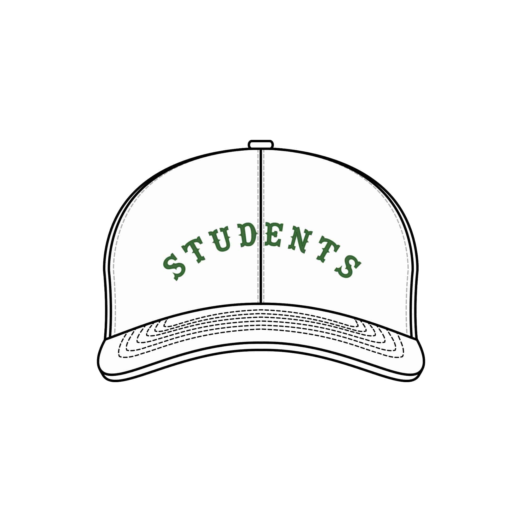 Bases Covered Unstructured 6 Panel Wool Hat - Students Golf