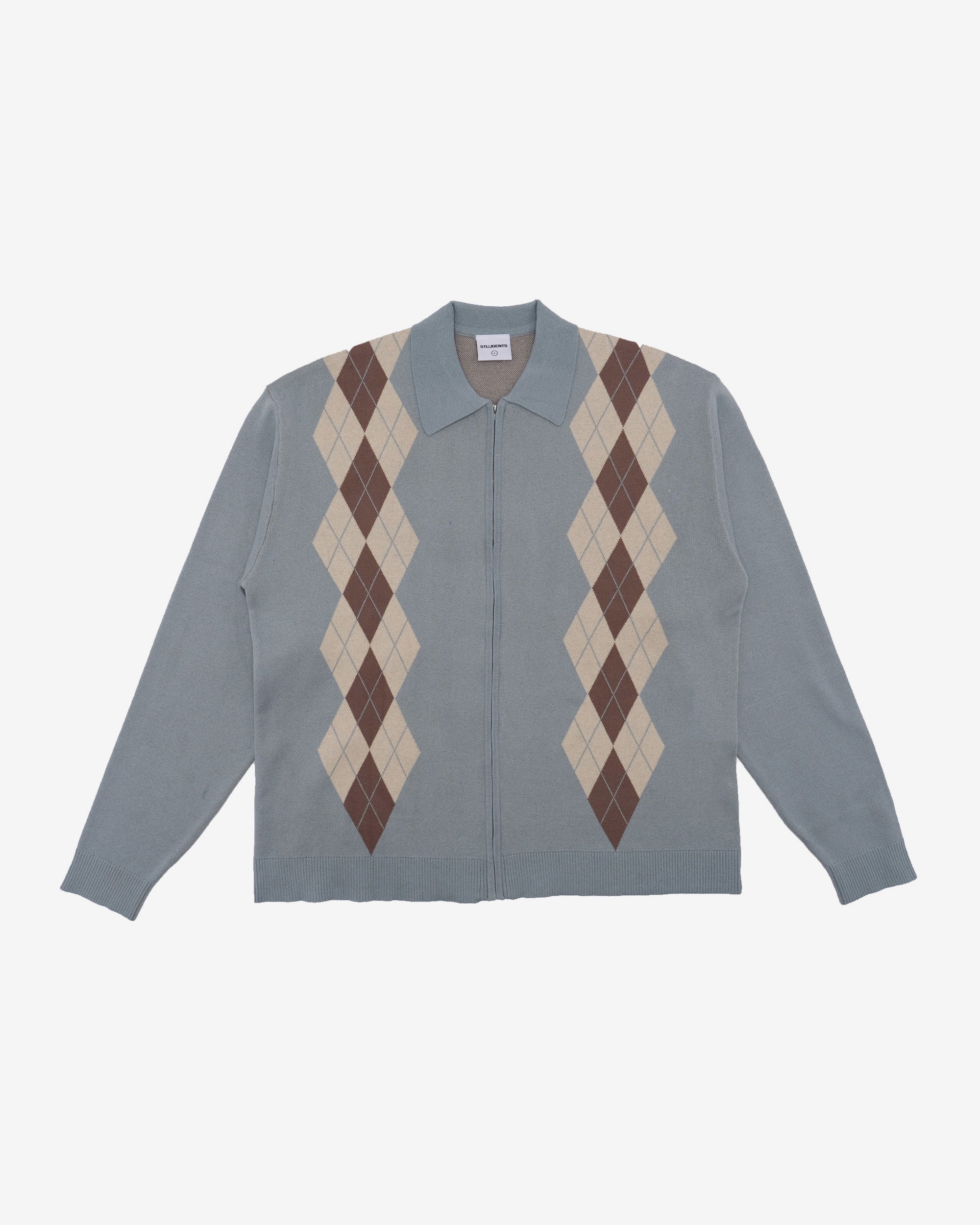 Wright Knitted L/S Polo Sweater