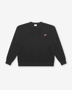 Rains L/S Cable Knit Crewneck Sweater