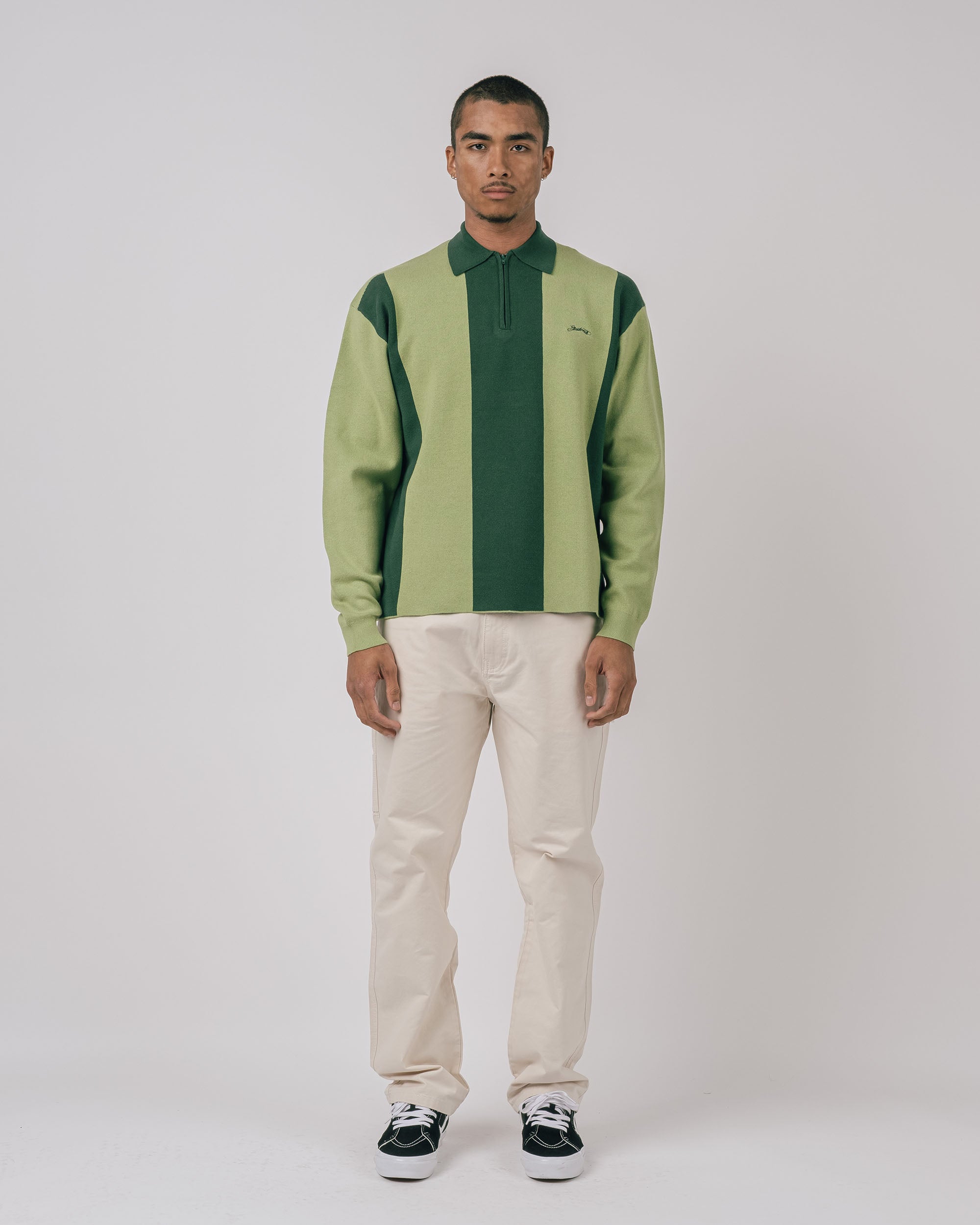 Kenway L/S Knit Polo Sweater