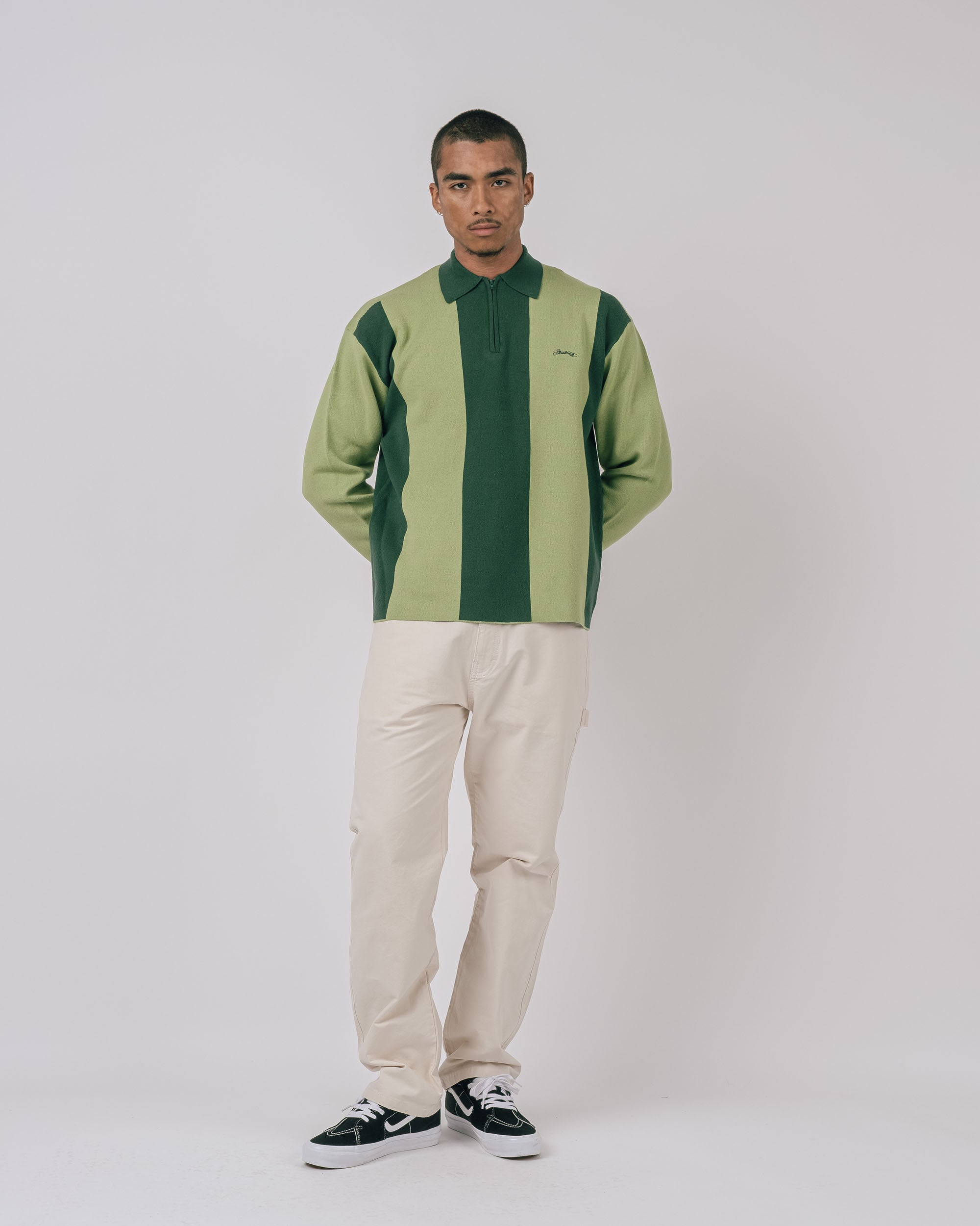 Kenway L/S Knit Polo Sweater