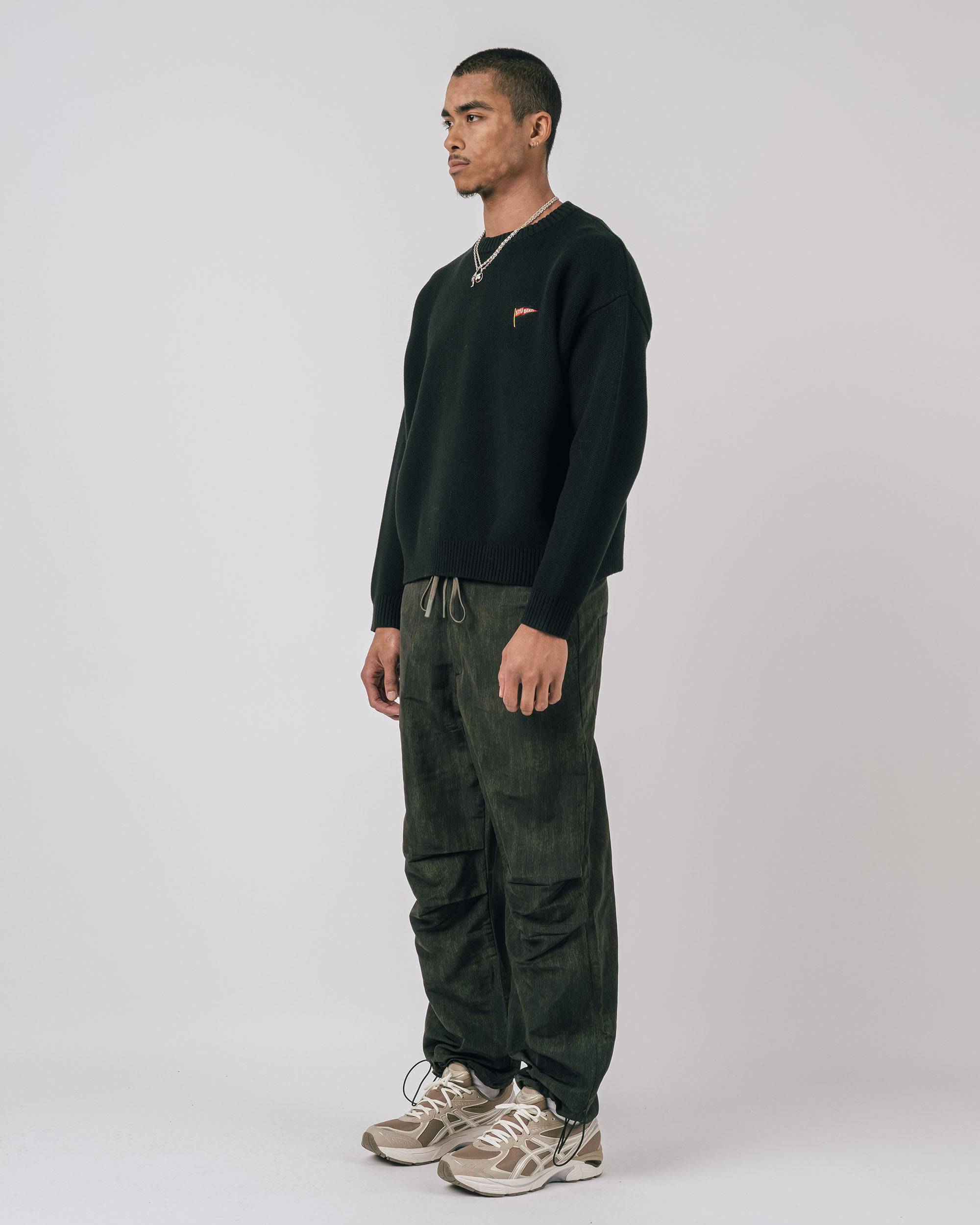 Rains L/S Cable Knit Crewneck Sweater - Students Golf