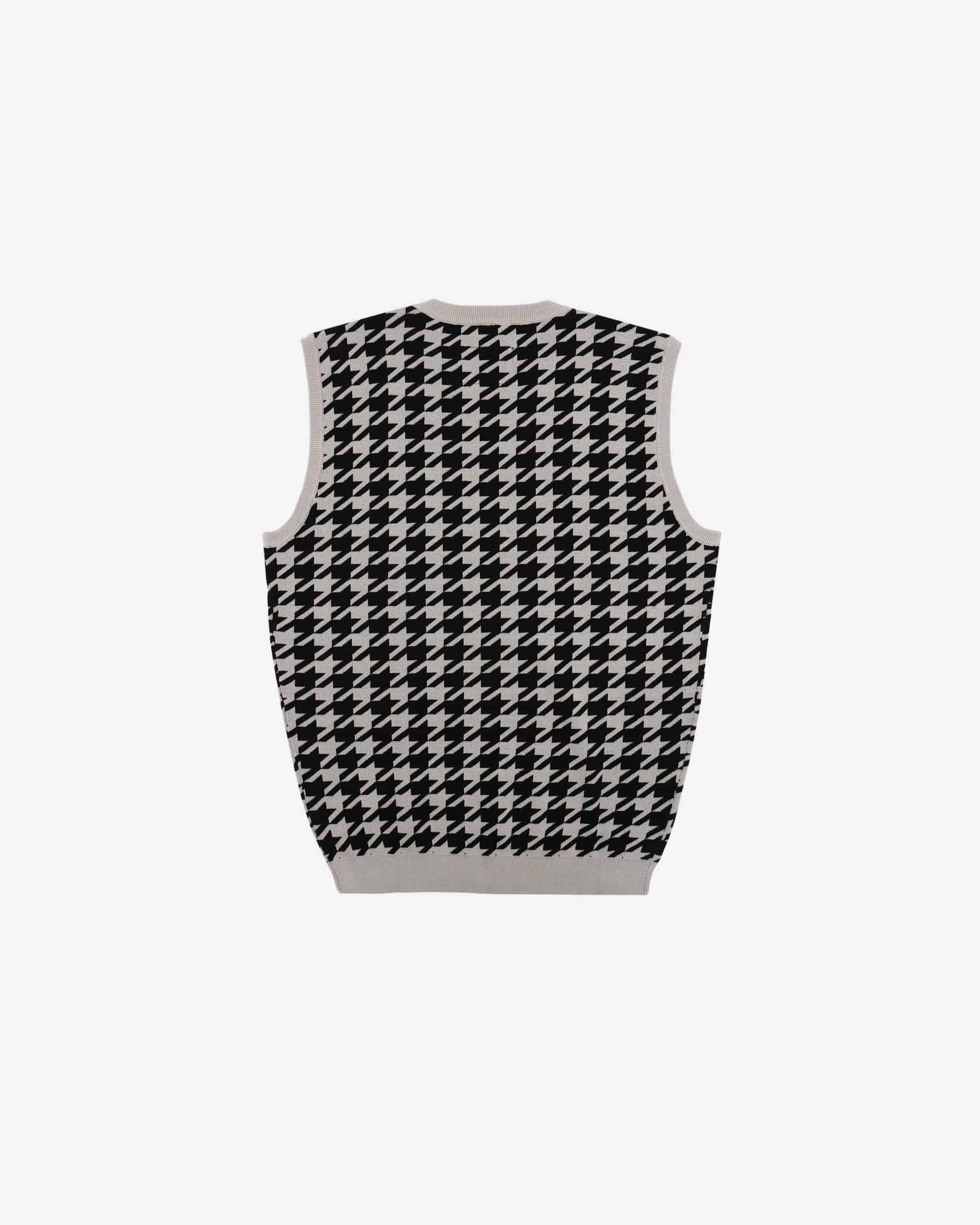 Layne Houndstooth Sweater Vest - Students Golf