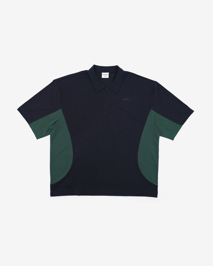 Assistant S/S Jersey Zip Polo Shirt - Front
