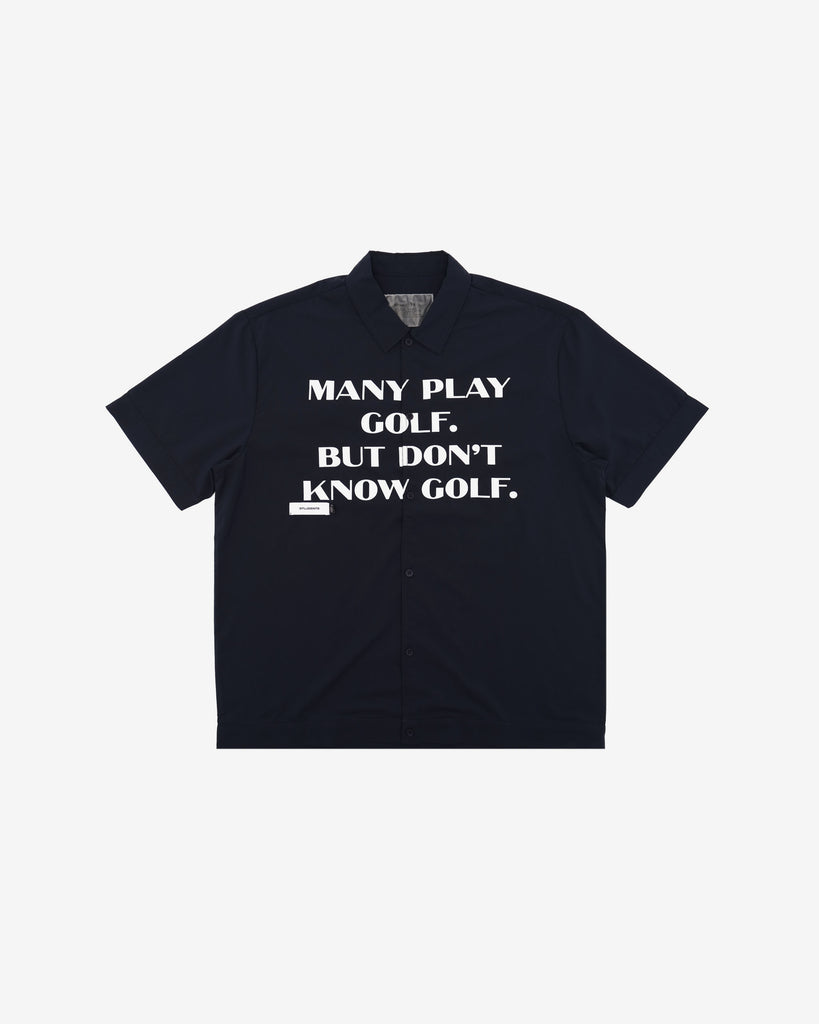 Educate S/S Poplin Button-Up Shirt - Front