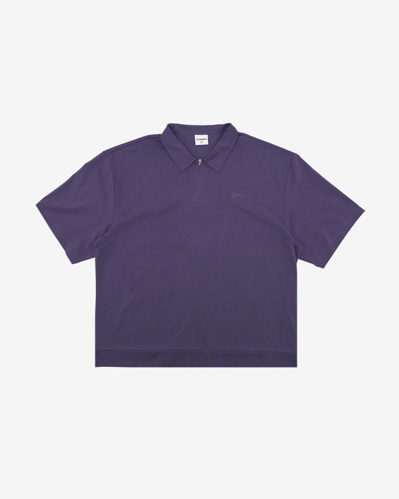 Lanser S/S Jersey Zip Polo Shirt - Front
