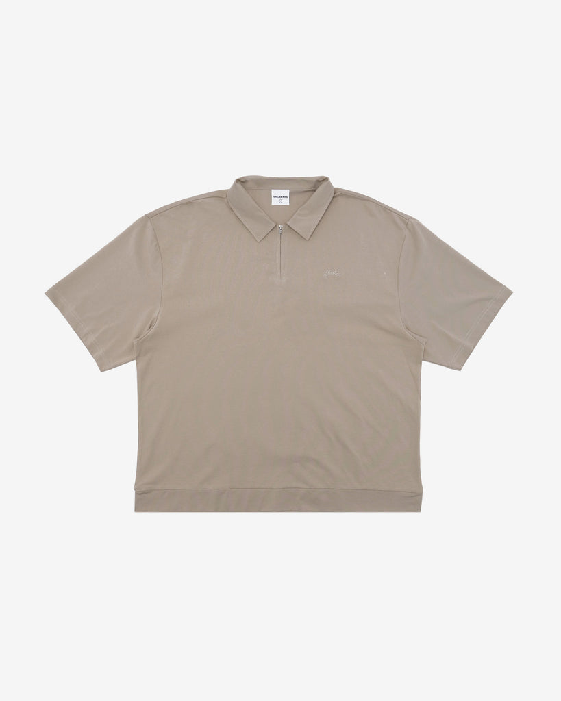 Lanser S/S Jersey Zip Polo Shirt - Front