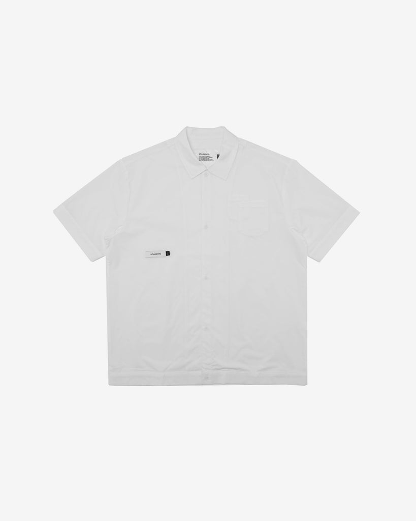 Oxford S/S Poplin Button-Up Shirt - Front