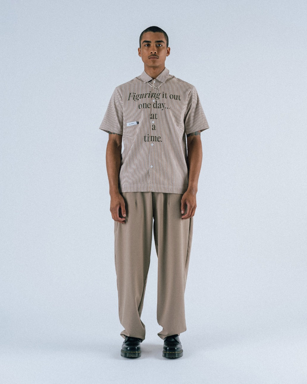 Calculus Baggy Pleated Pants