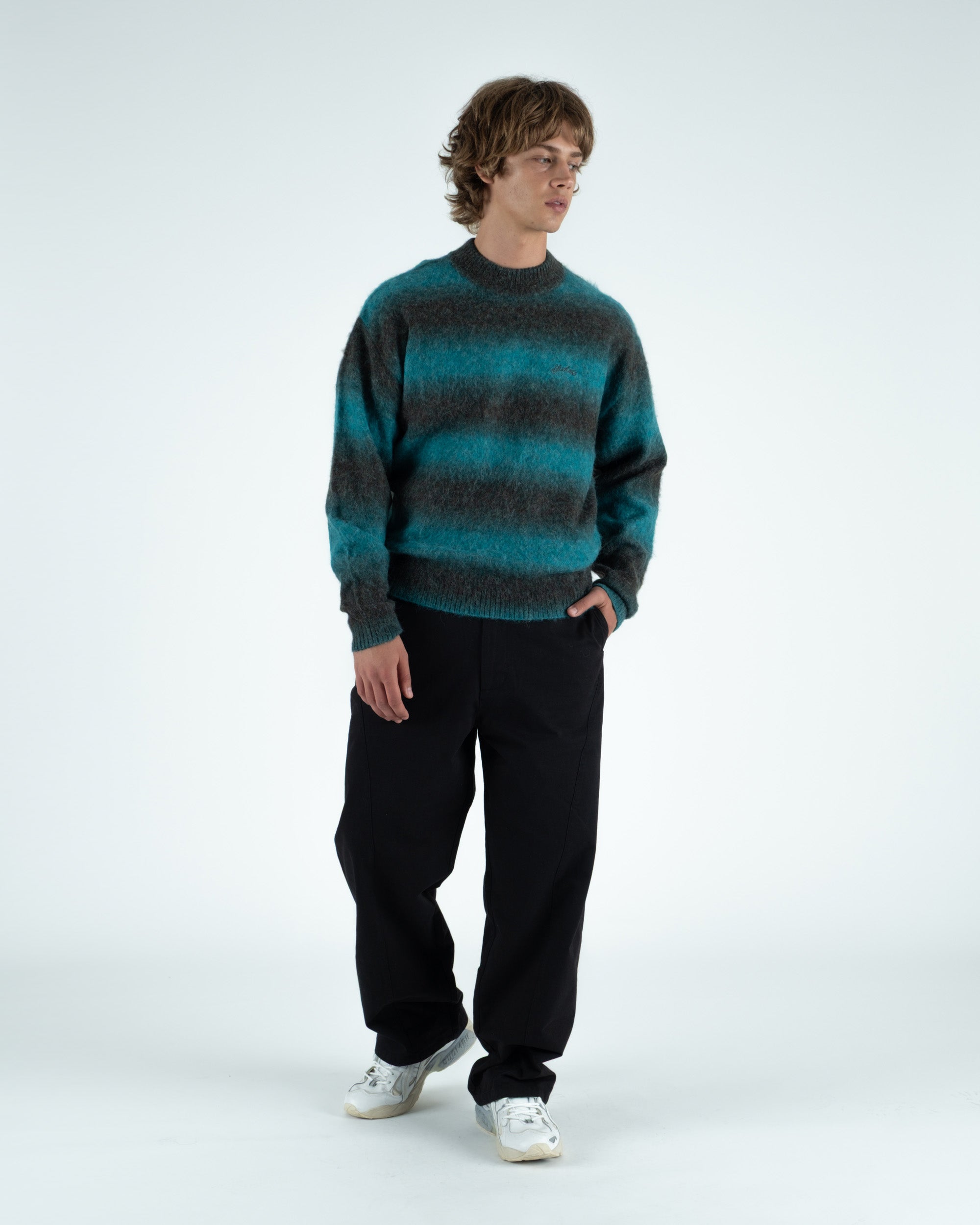 Cole Knit L/S Mockneck Mohair Sweater