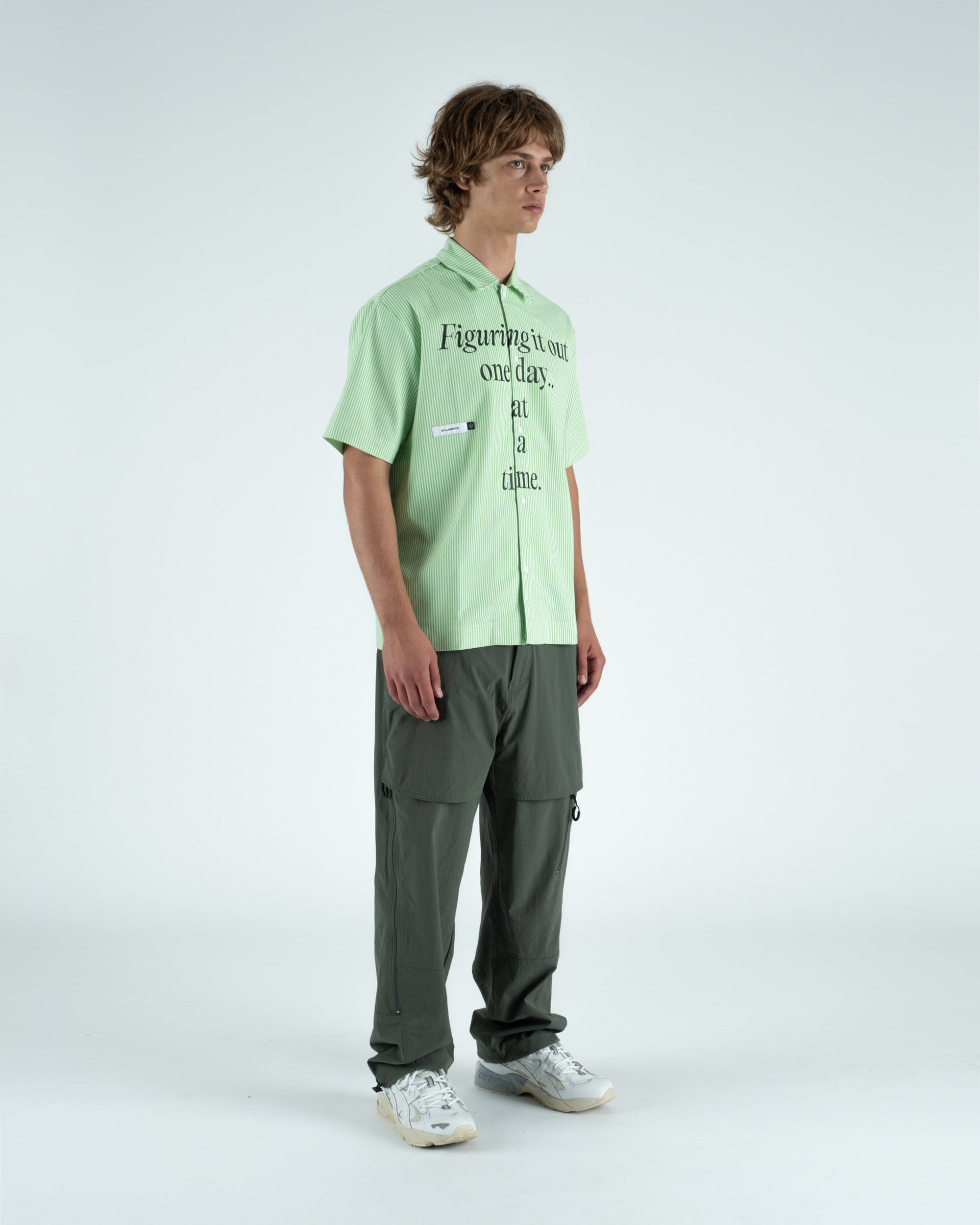 Reymon S/S Stripe Oxford Button-Up Shirt