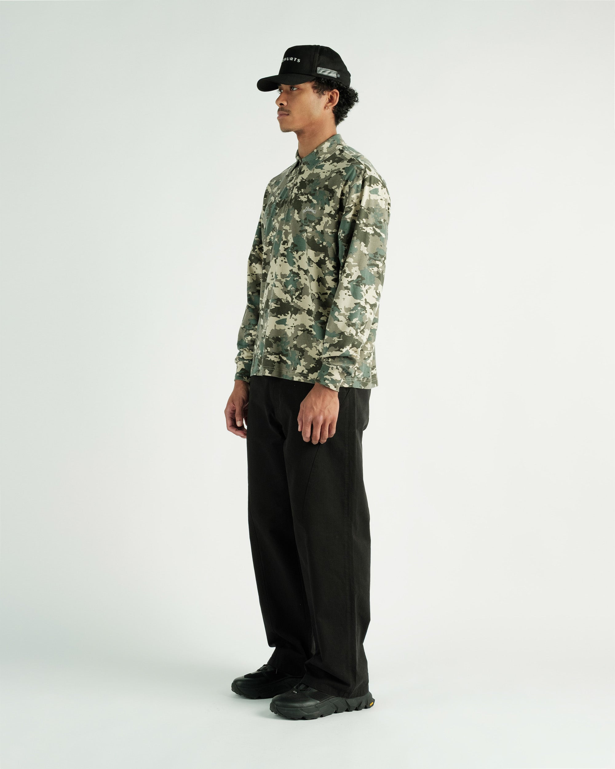Gunnison Camo L/S Zip Polo