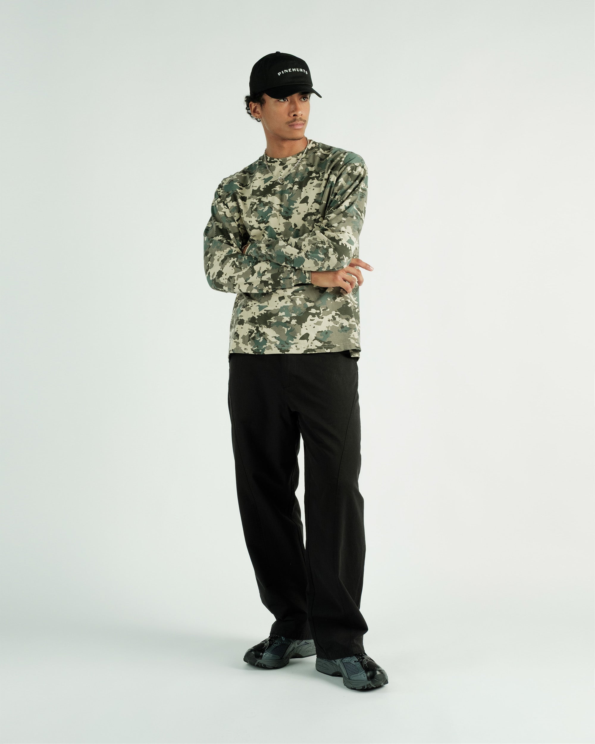 Payson Camo L/S Crew T-shirt