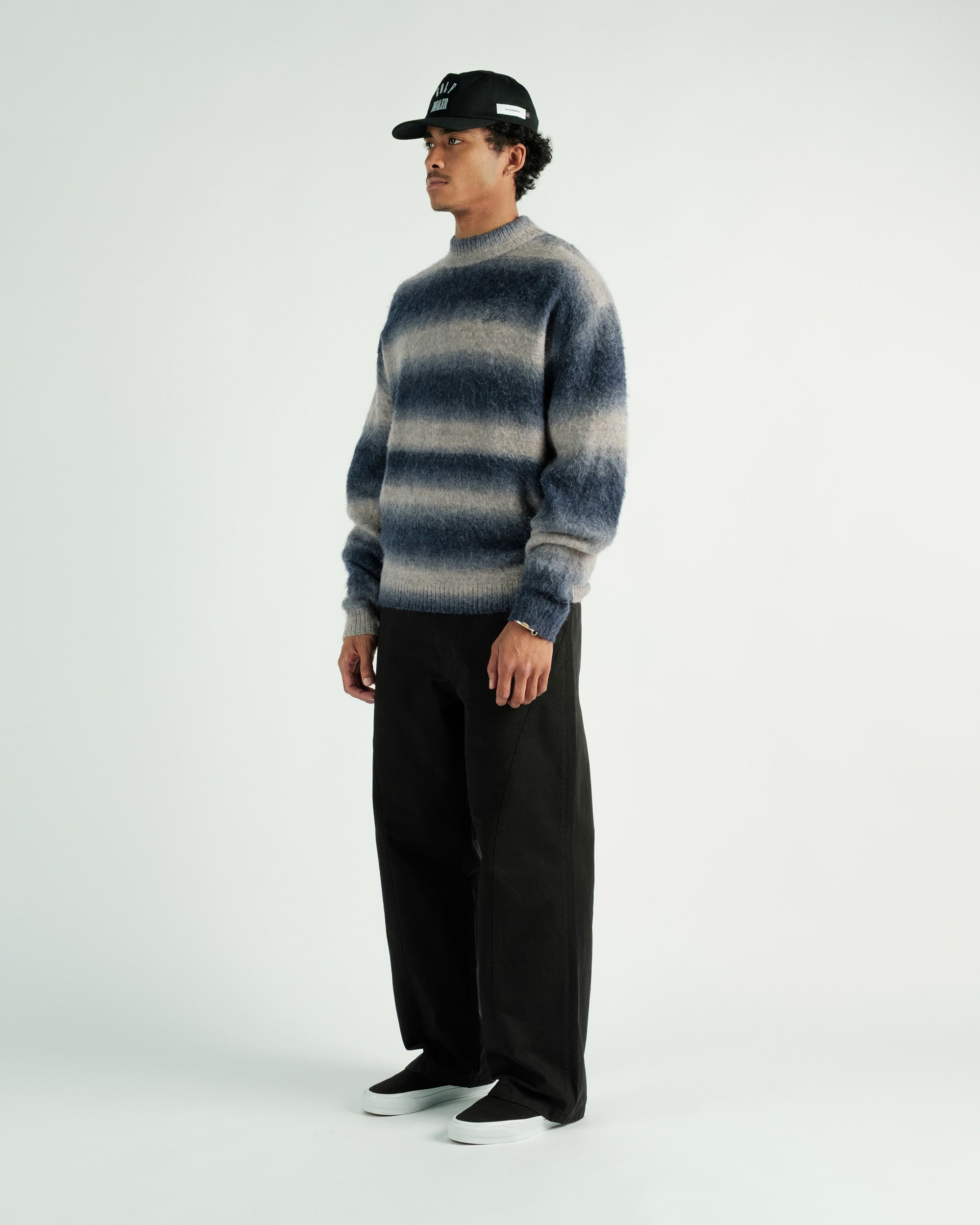 Cole Knit L/S Mockneck Mohair Sweater