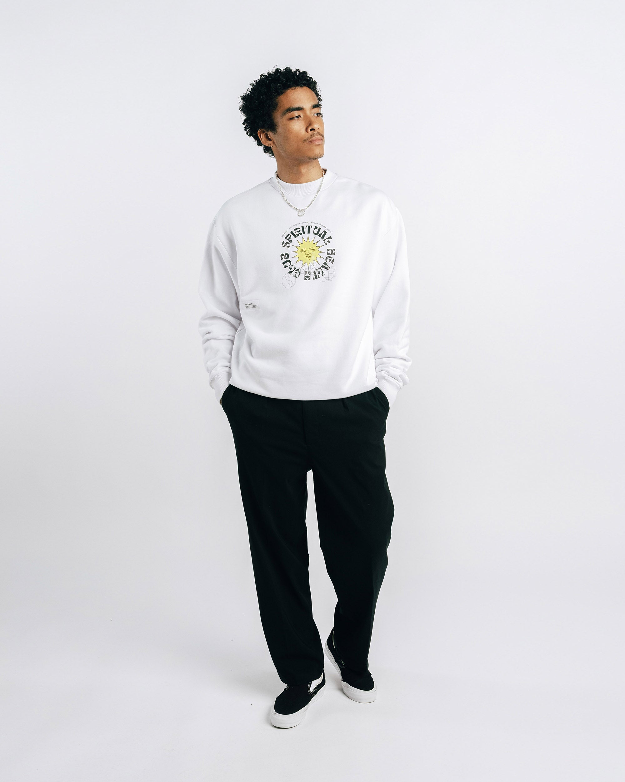 Spiritual Health Club Fleece Crew Sweater