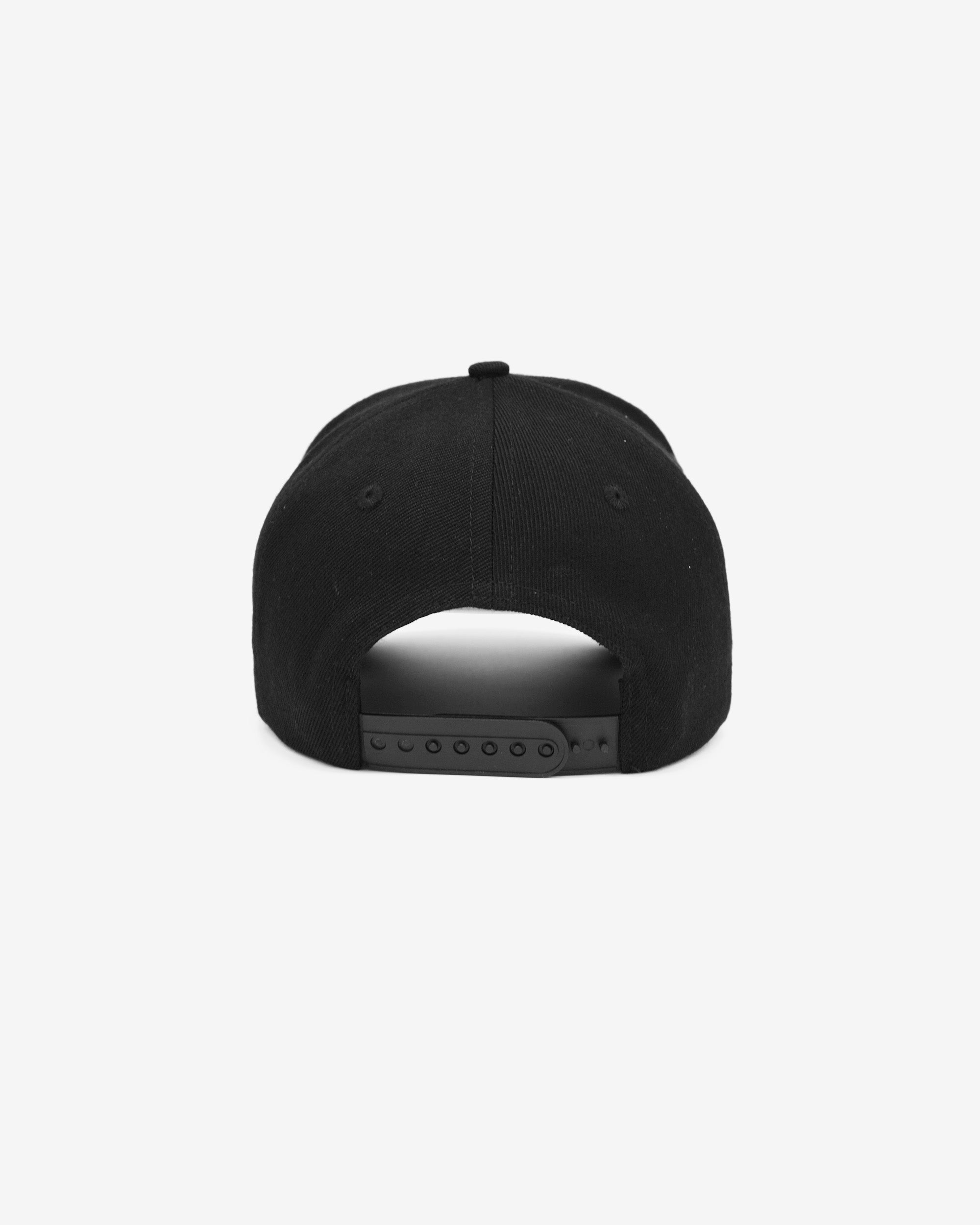 Black cap on a white background