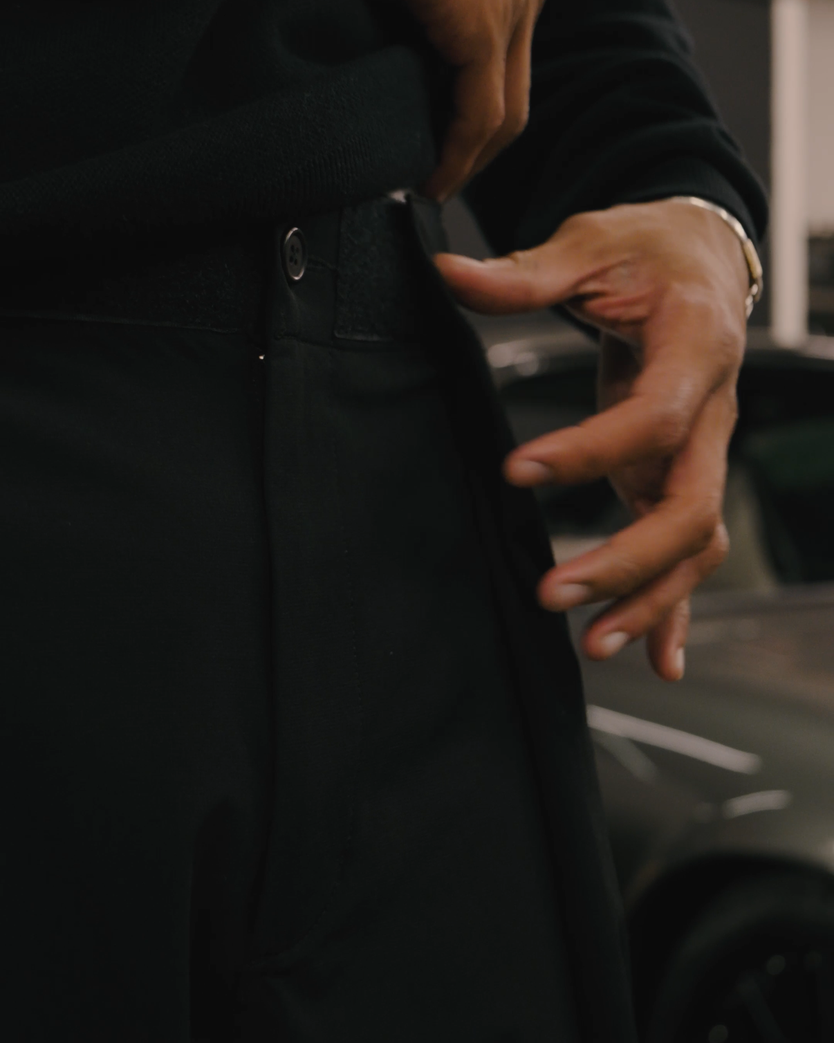 Science Adjustable Pleated Pants