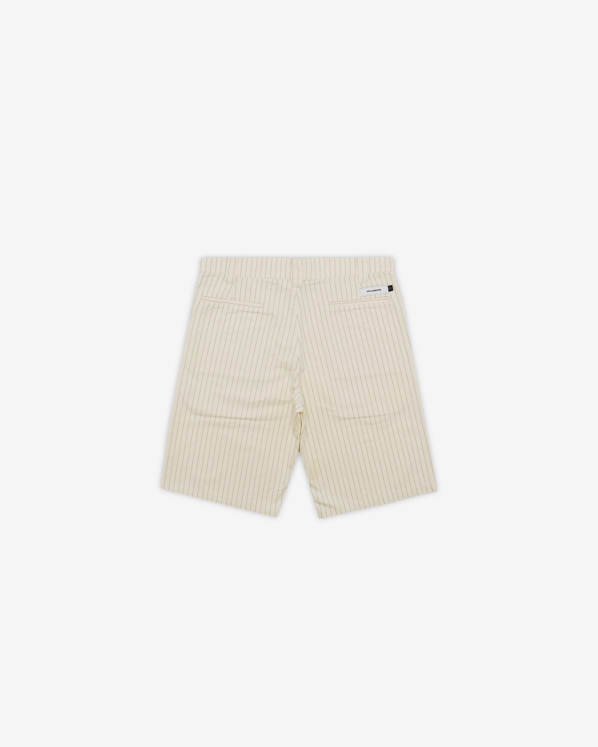 Beige shorts on a white background